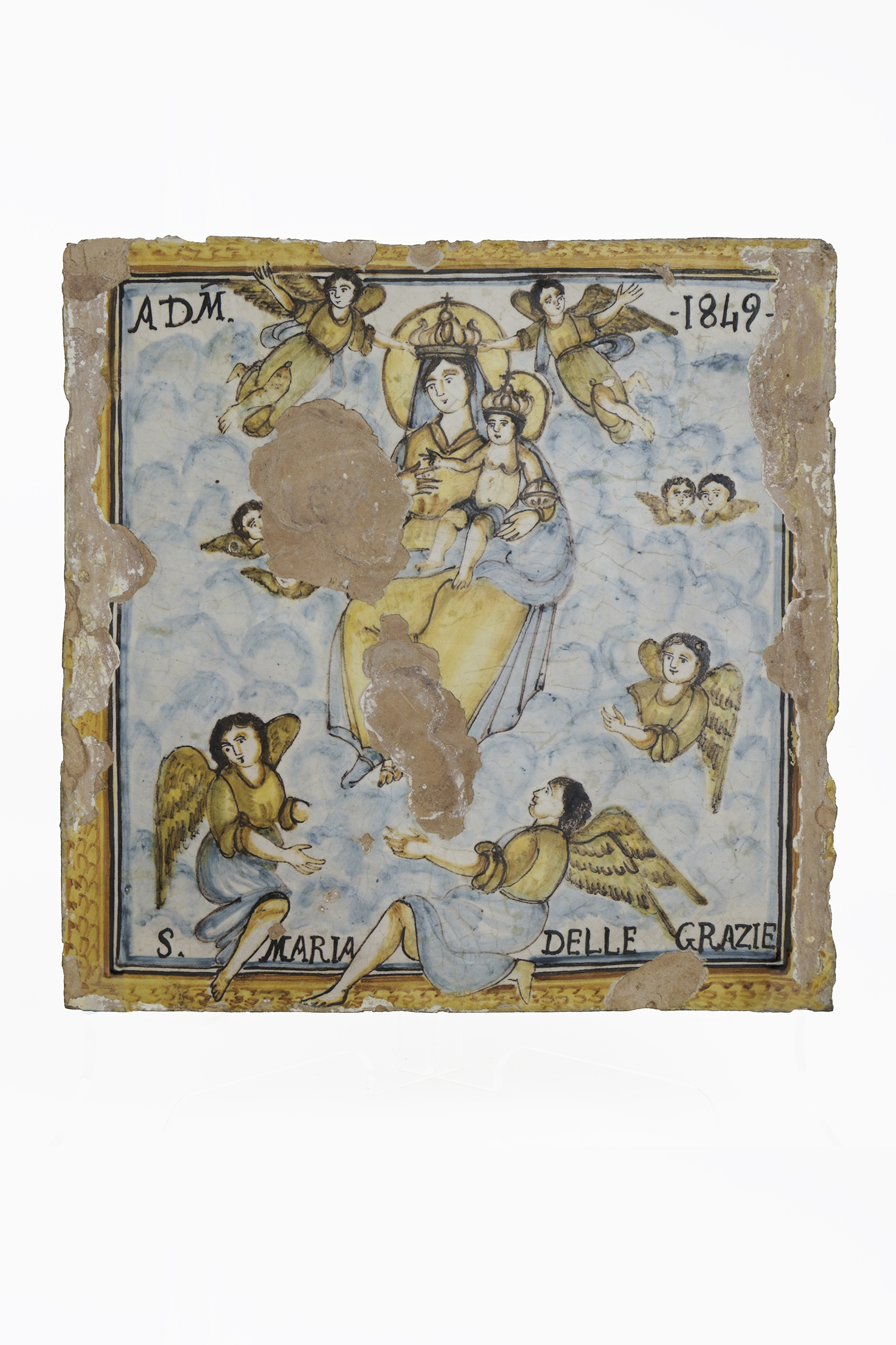 Santa Maria delle Grazie (targa devozionale) - AMBITO VIETRESE (prima metà XIX)