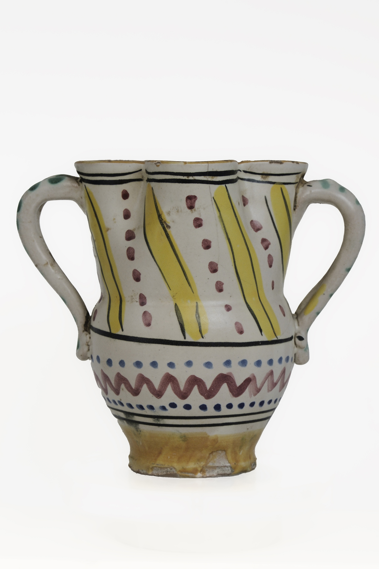 motivo geometrico (boccale) - AMBITO VIETRESE (seconda metà XIX)