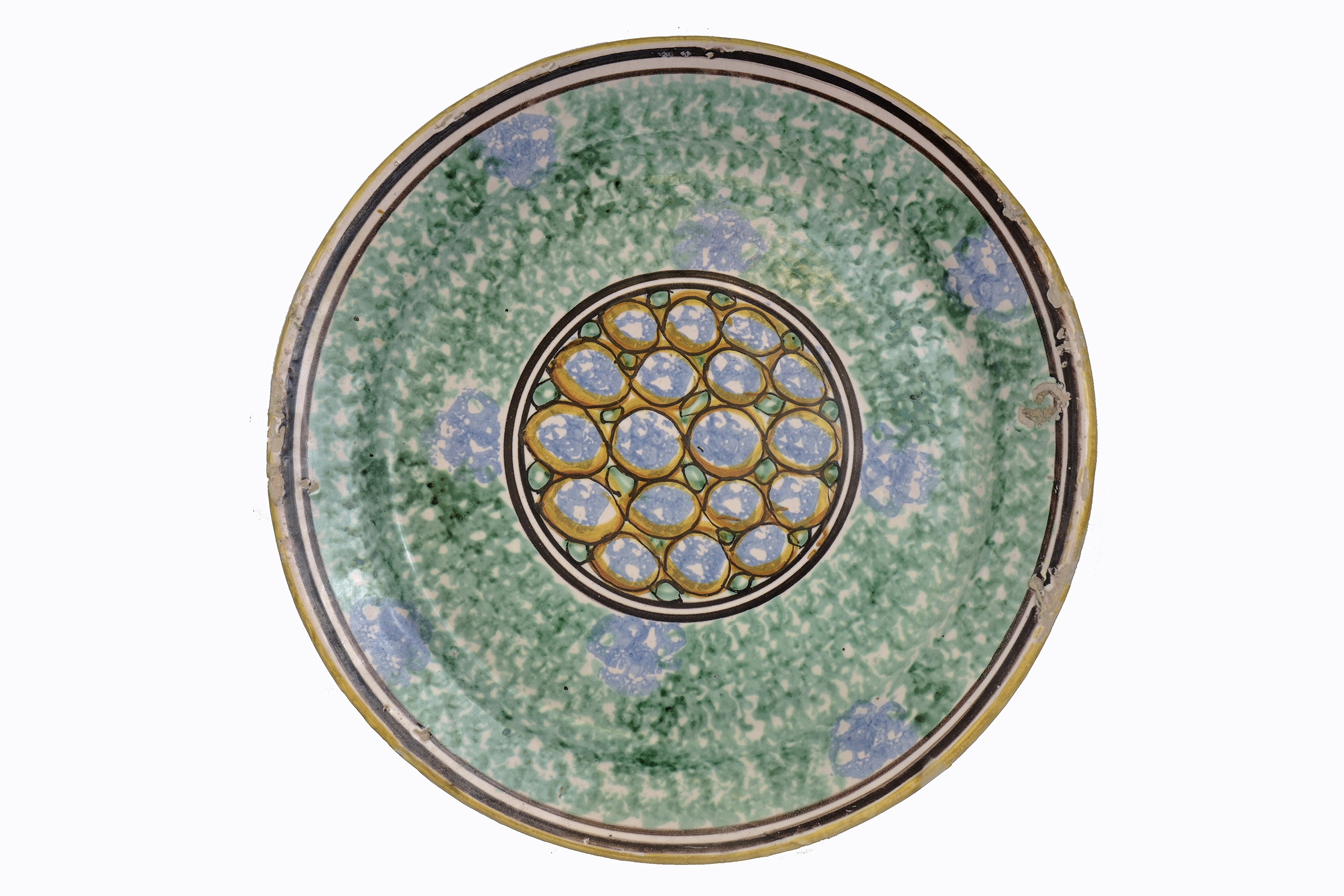 motivo geometrico (piatto) - AMBITO VIETRESE (seconda metà XIX)