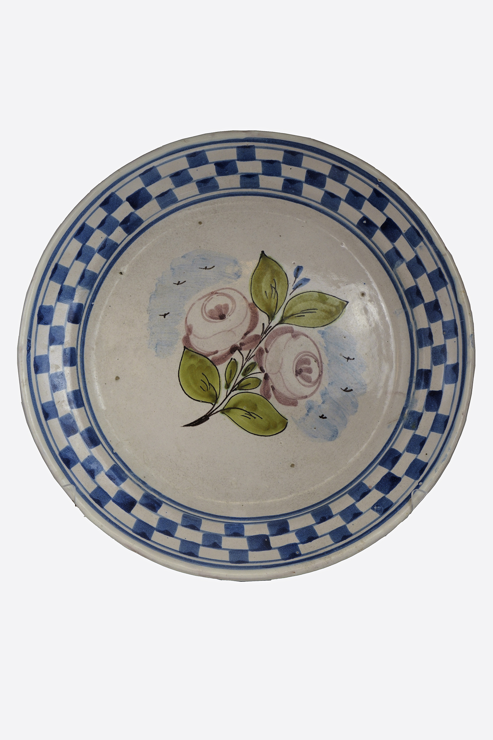 rose orientali (piatto) - AMBITO VIETRESE (inizio XX)