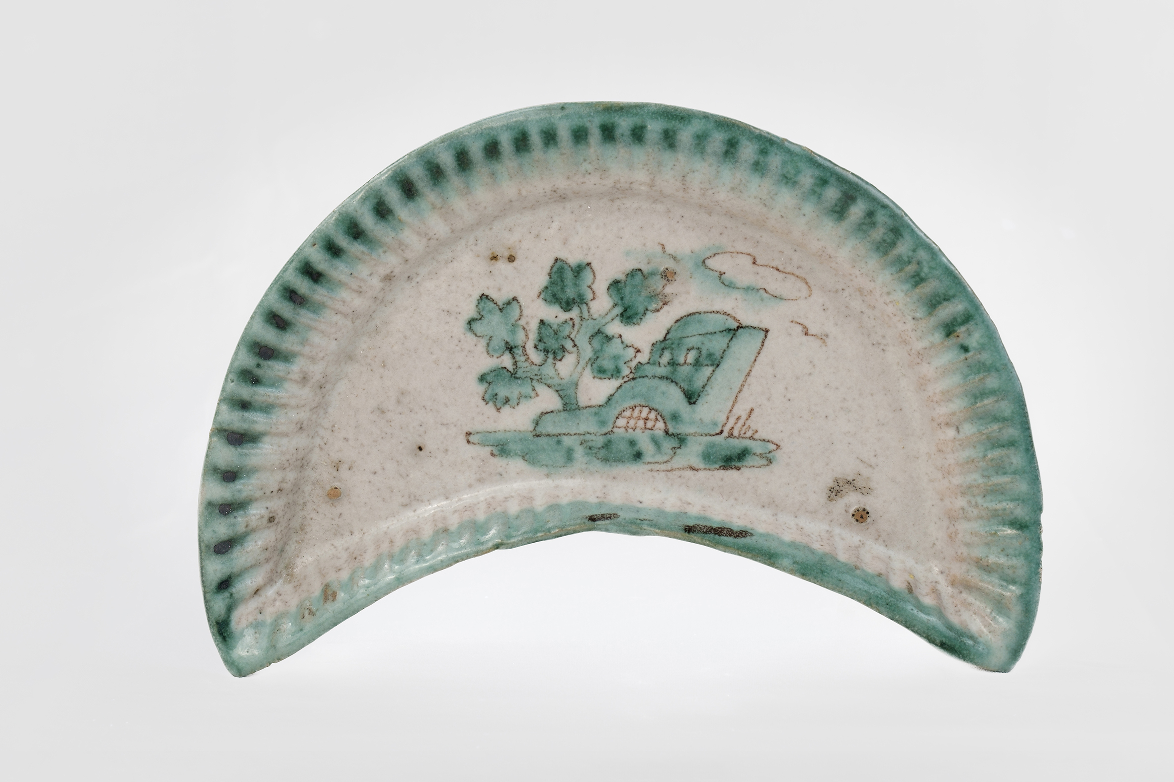 paesaggio (piatto) di MACS Manifattura Artistica Ceramica Salerno (anni quaranta XX)