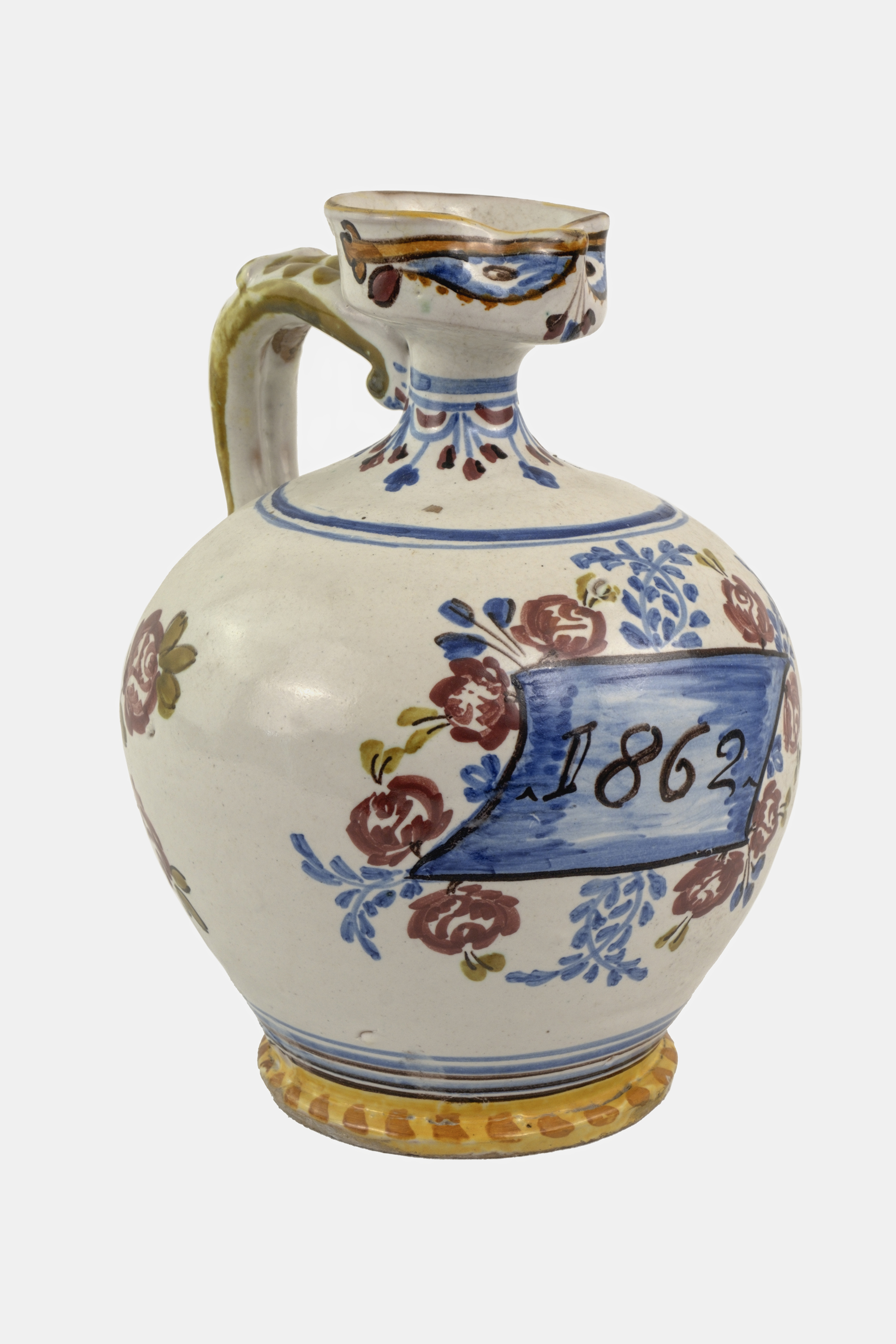 Cartiglio (vaso) - ambito vietrese (seconda metà XIX)