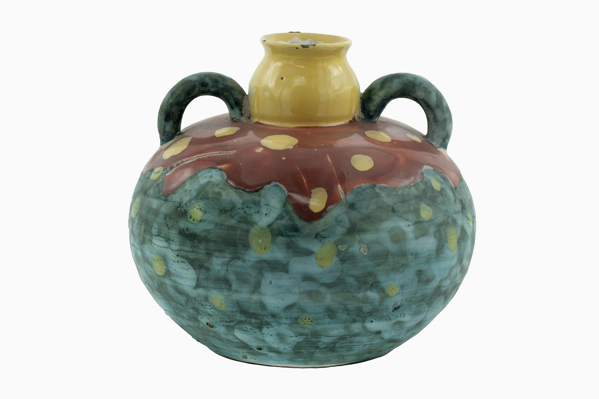 grossi punti (vasetto) di Gambone, Guido, Manifattura Cantagalli (anni trenta XX)