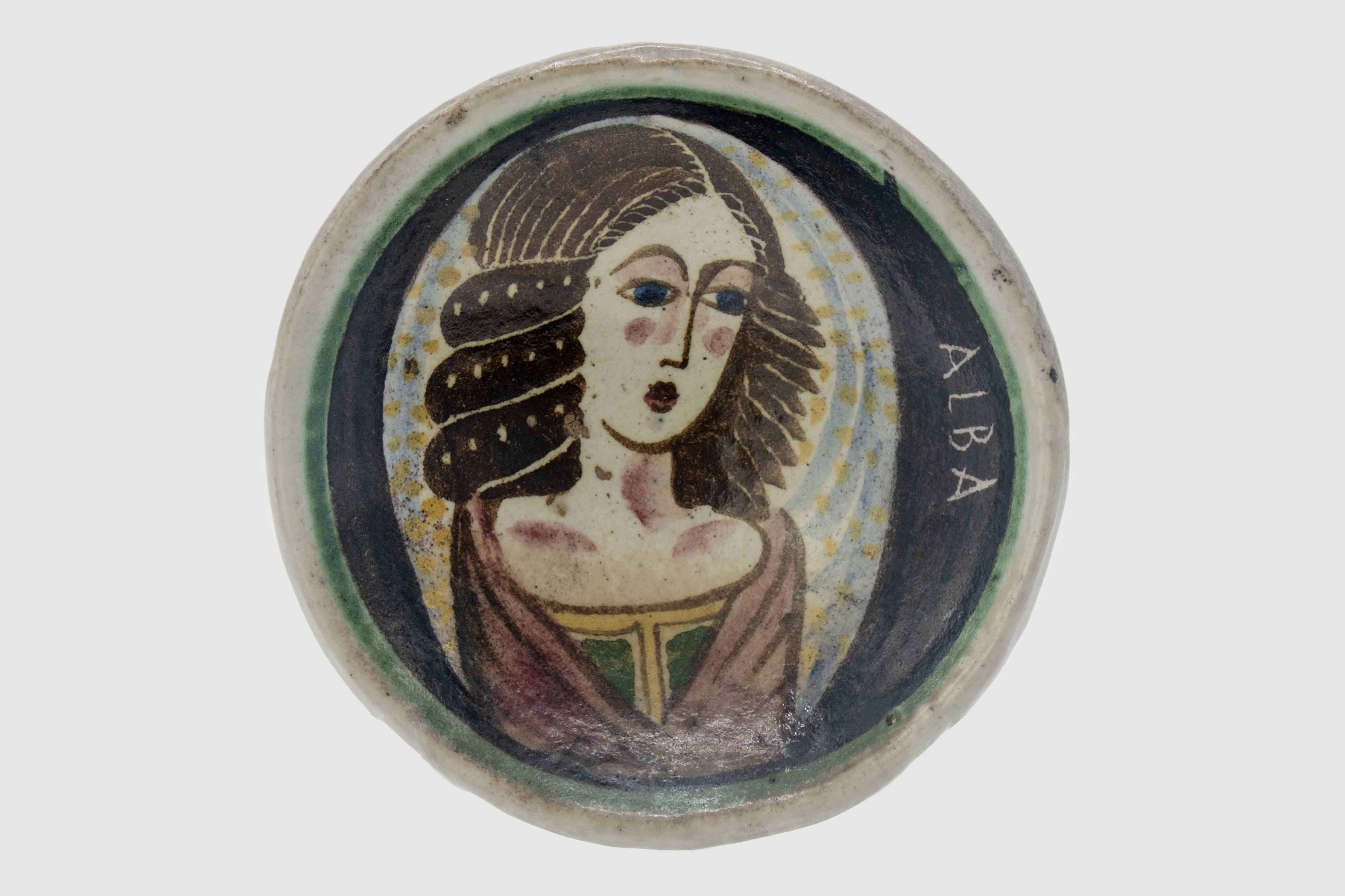 busto femminile (ciotola) di Dölker, Richard (laboratorio) - ambito vietrese (anni venti, anni trenta XX, XX)