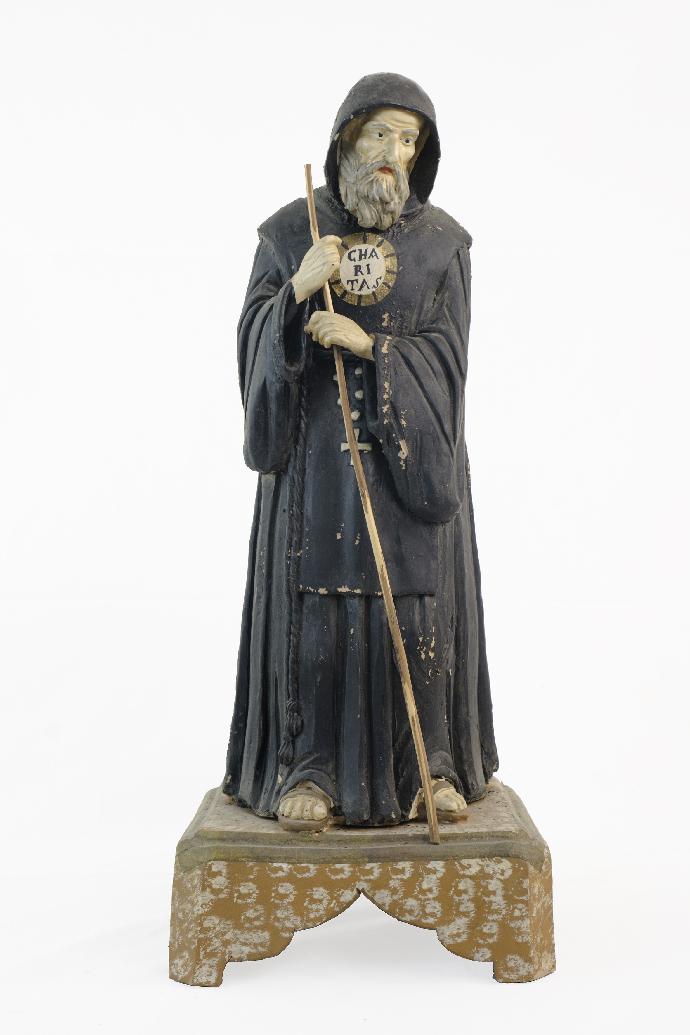 San Francesco di Paola (statuetta di pellegrinaggio) - ambito vietrese (fine XIX)