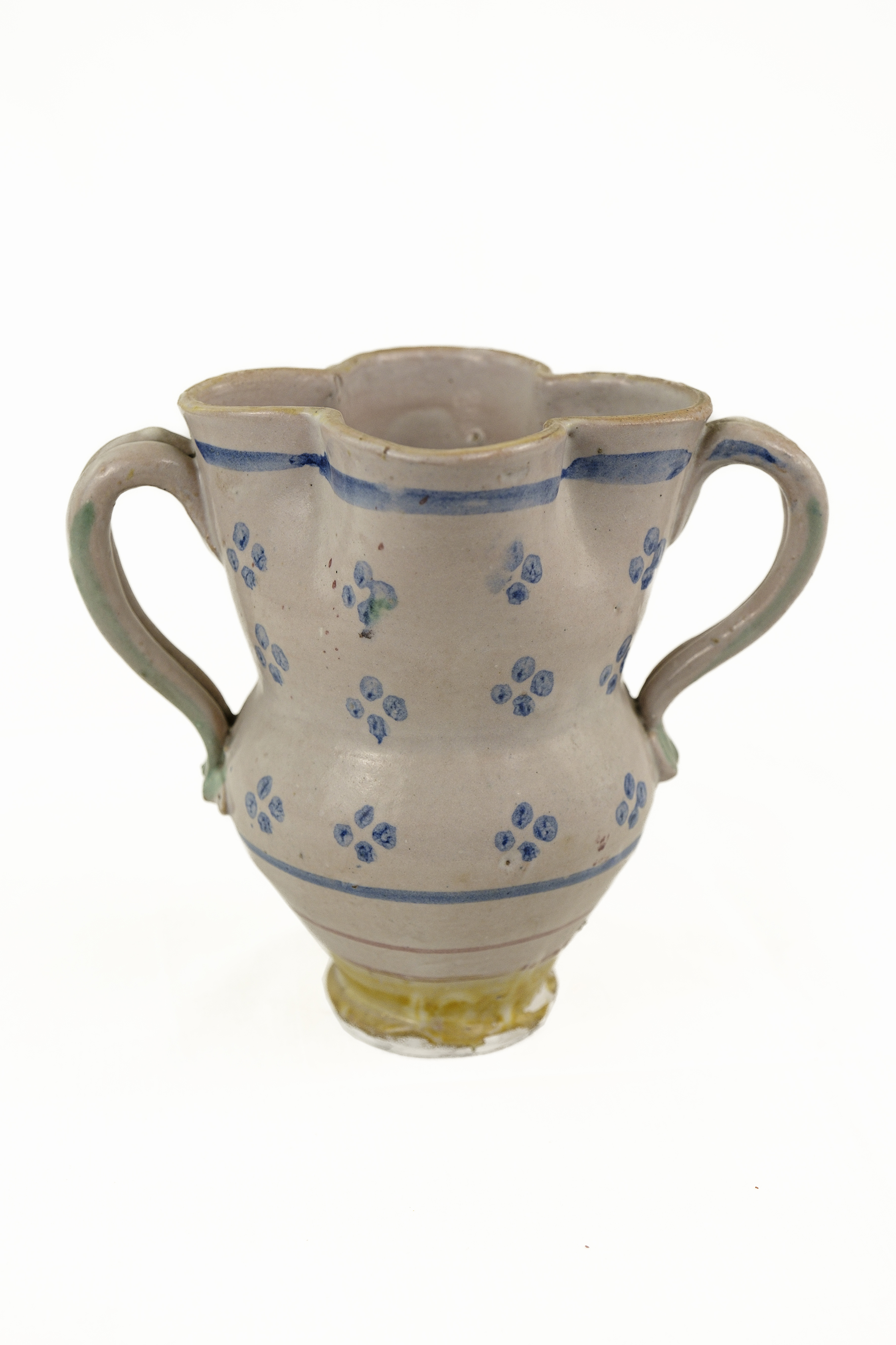 motivo a quattro puntini ravvicinati (boccale) - ambito vietrese (seconda metà XIX)