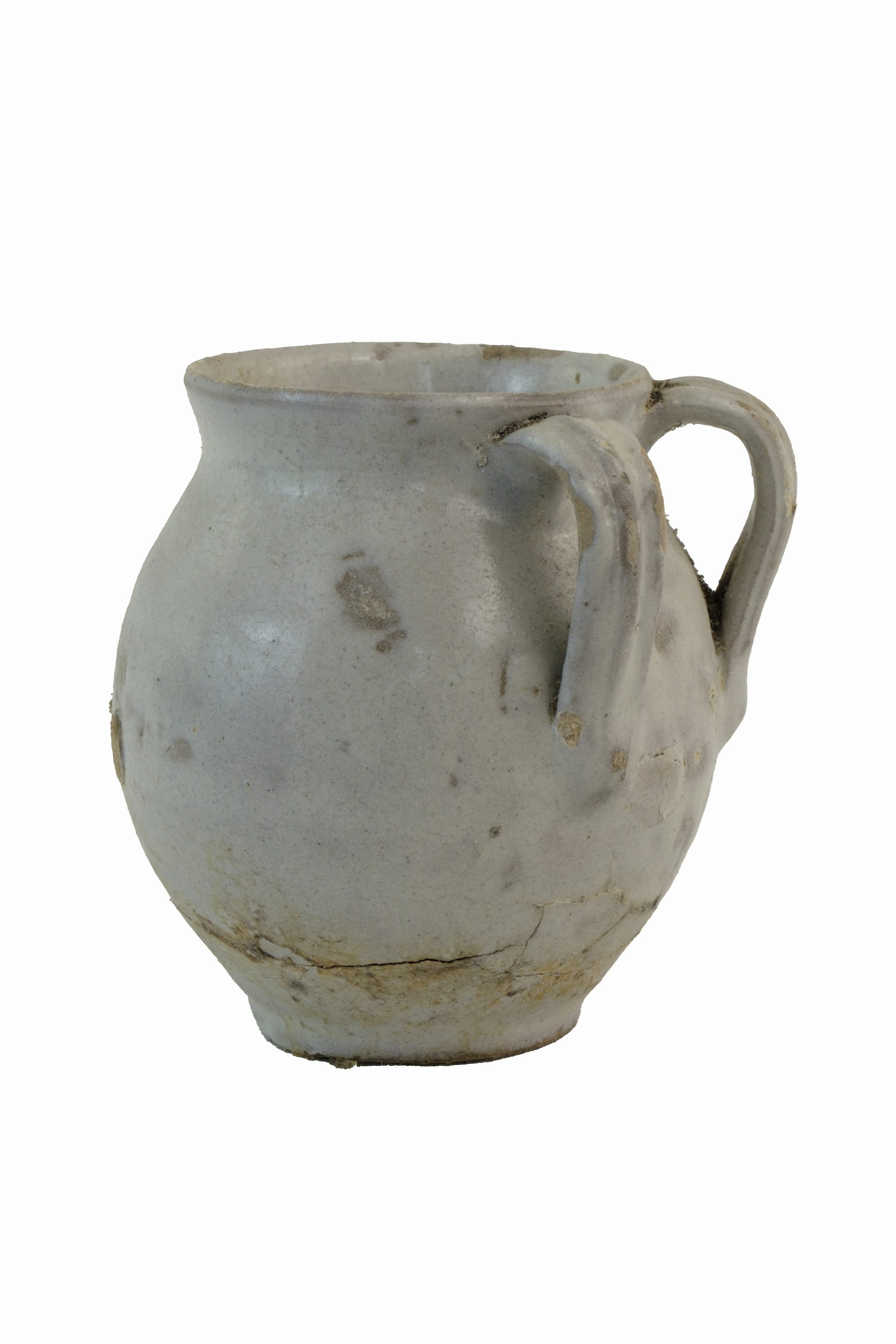 Privo di decorazione significativa (vaso) - ambito vietrese (seconda metà XIX)