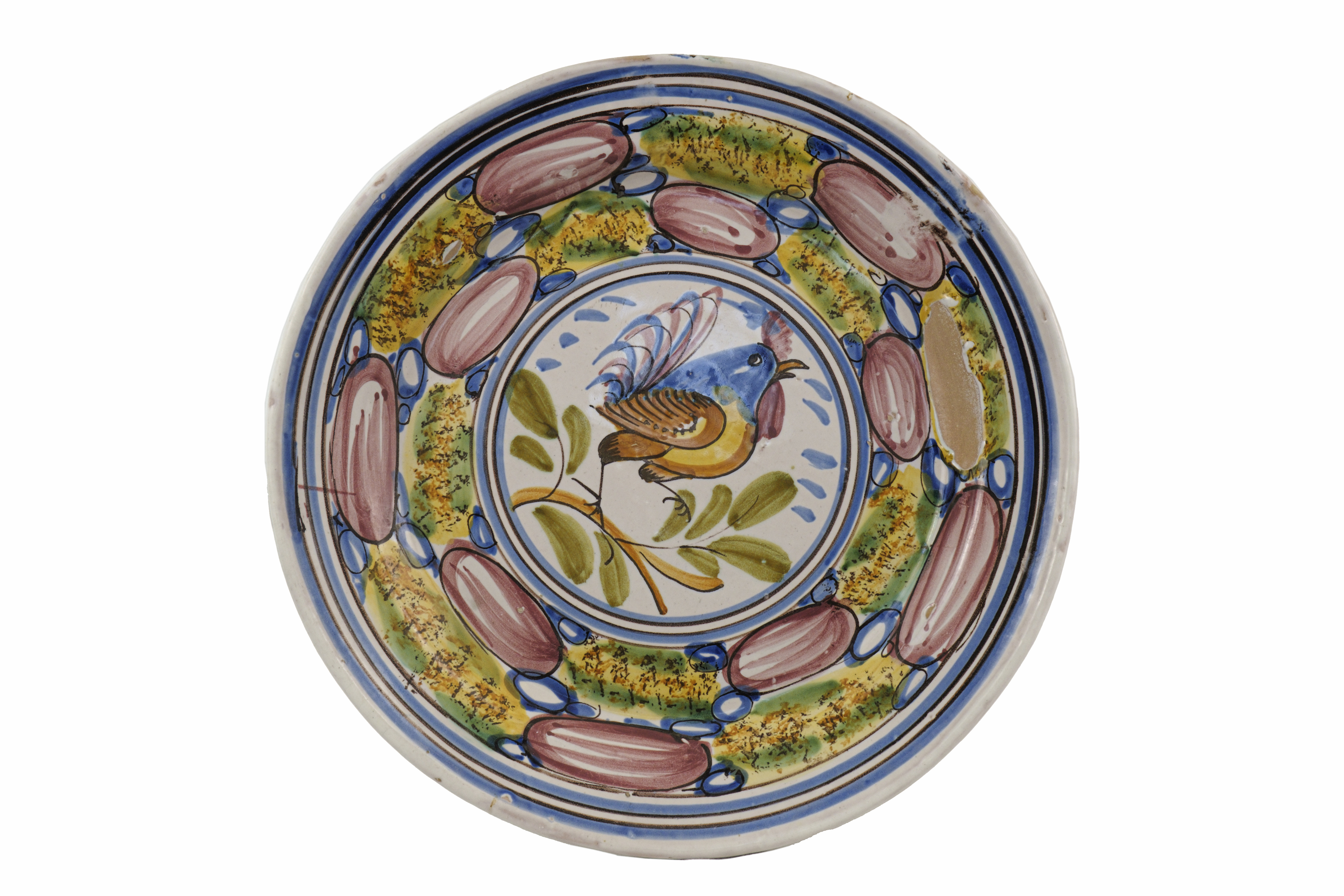 gallo (piatto fondo) - ambito vietrese (XIX)