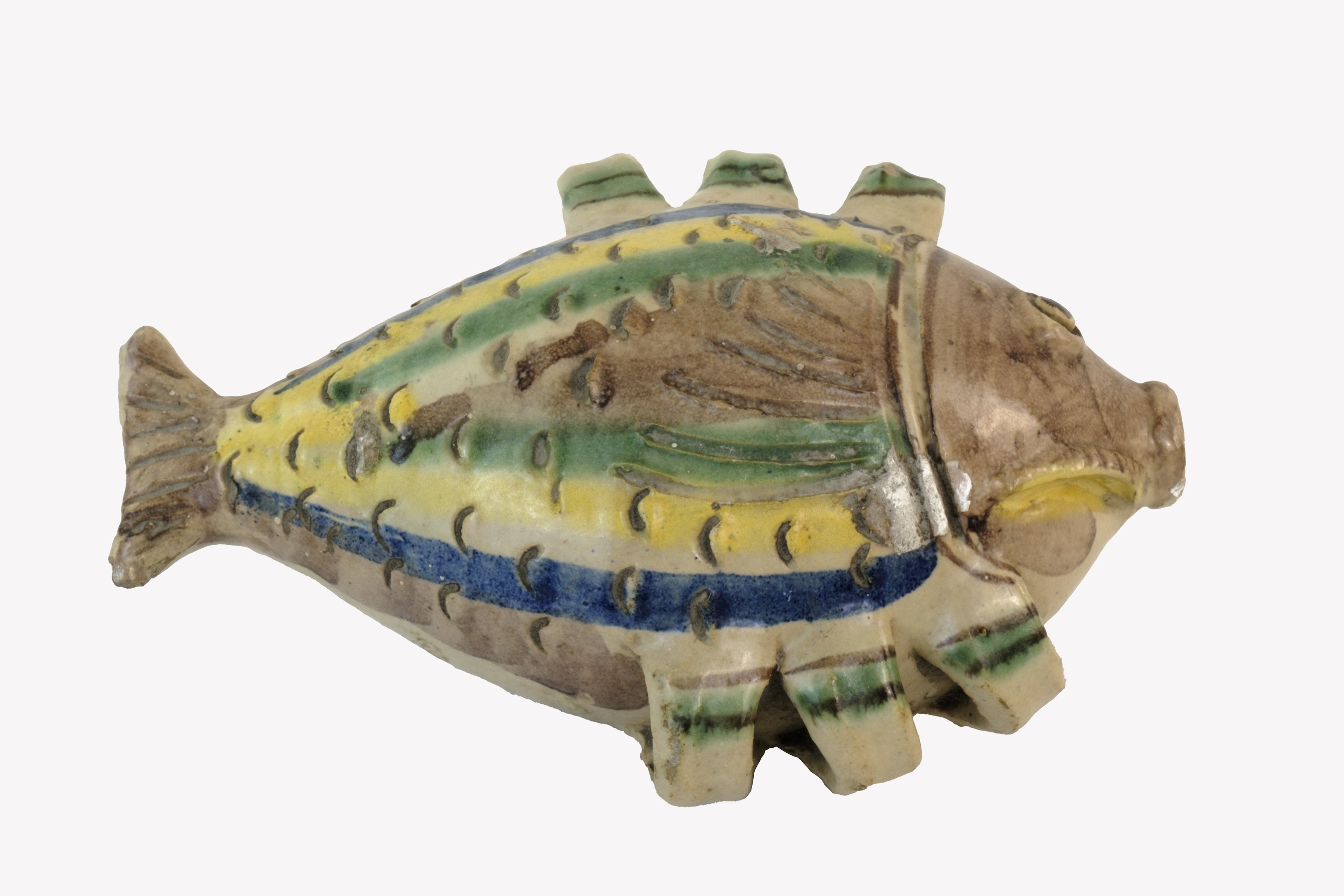 pesce (borraccia) - produzione di Ariano (XIX)