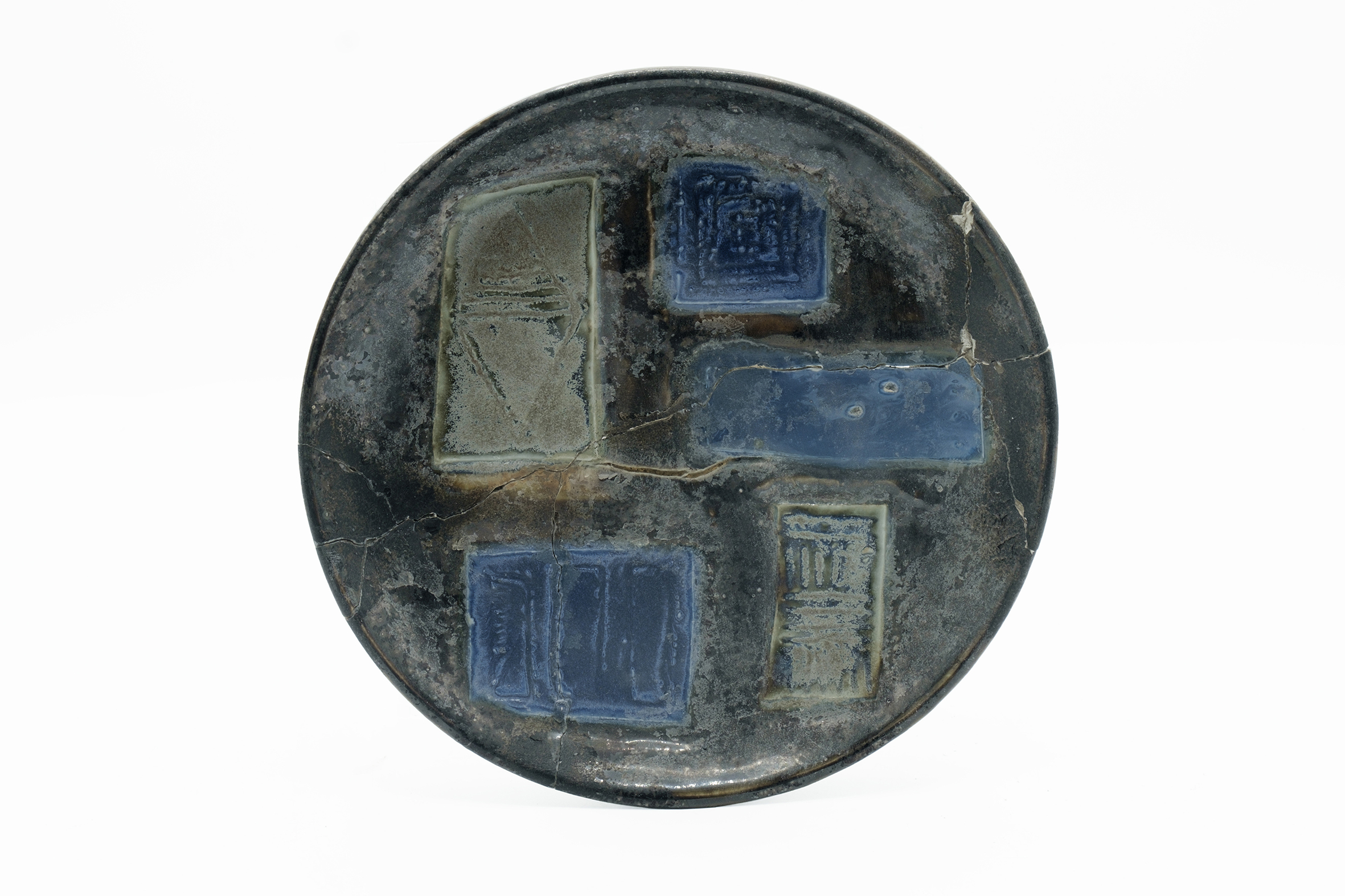 motivi geometrici (piatto) di Gambone, Guido (anni sessanta XX)