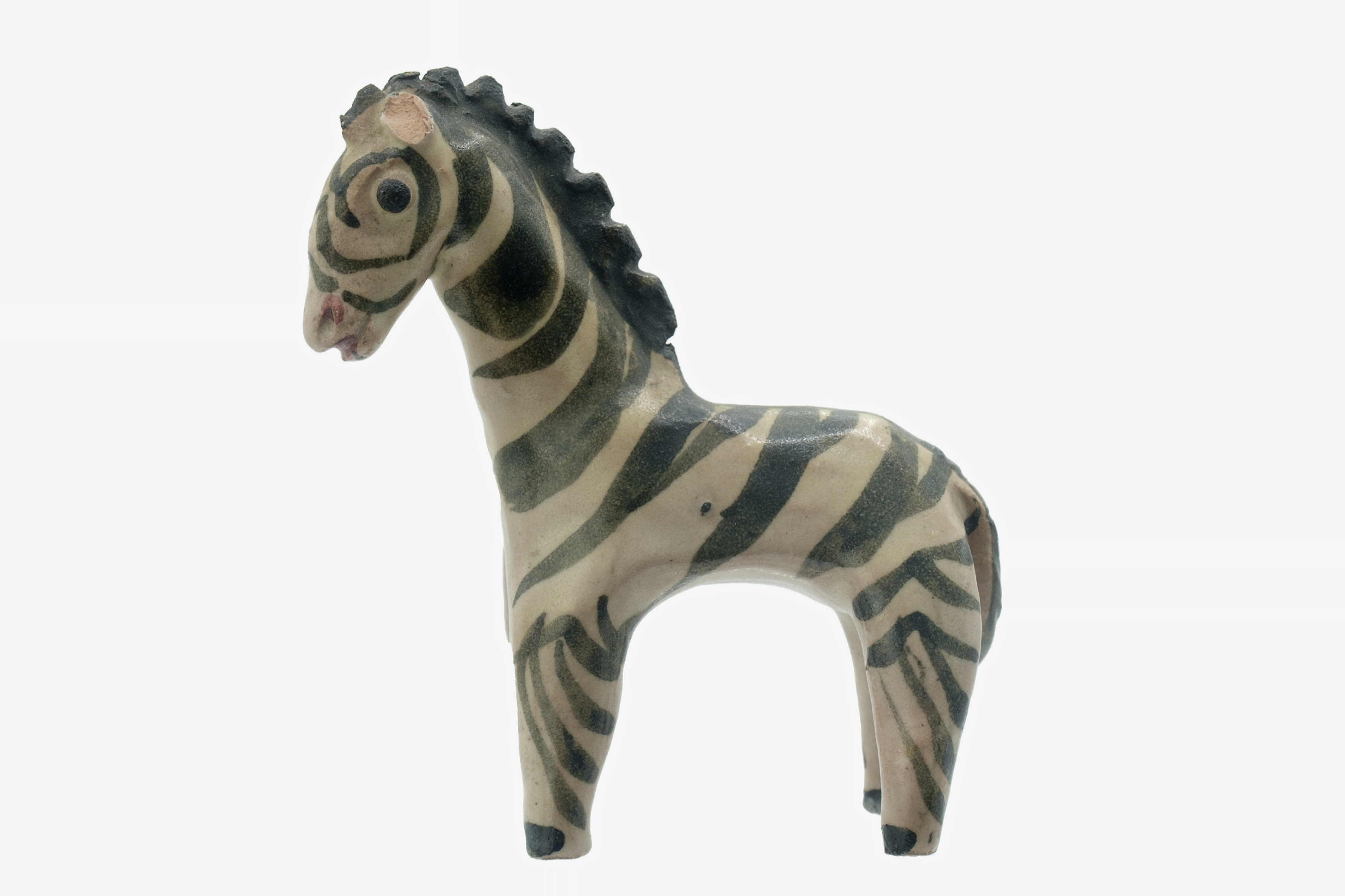 zebra (scultura miniaturistica) di Dölker, Richard (laboratorio) - ambito vietrese (XX)