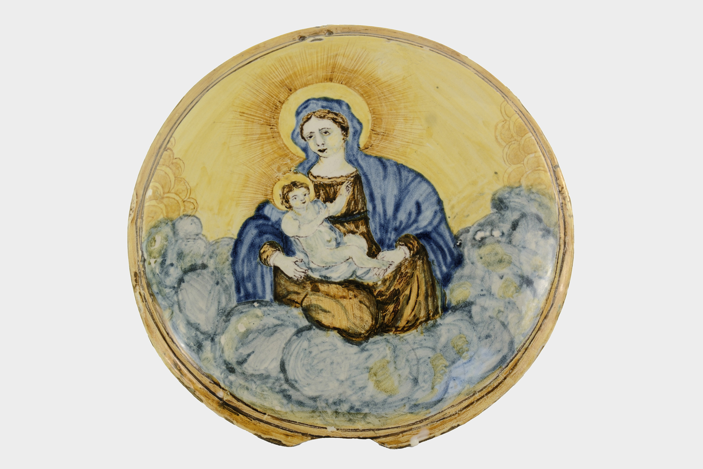 Madonna con Bambino (tondo votivo) - ambito abruzzese (prima metà XVIII)