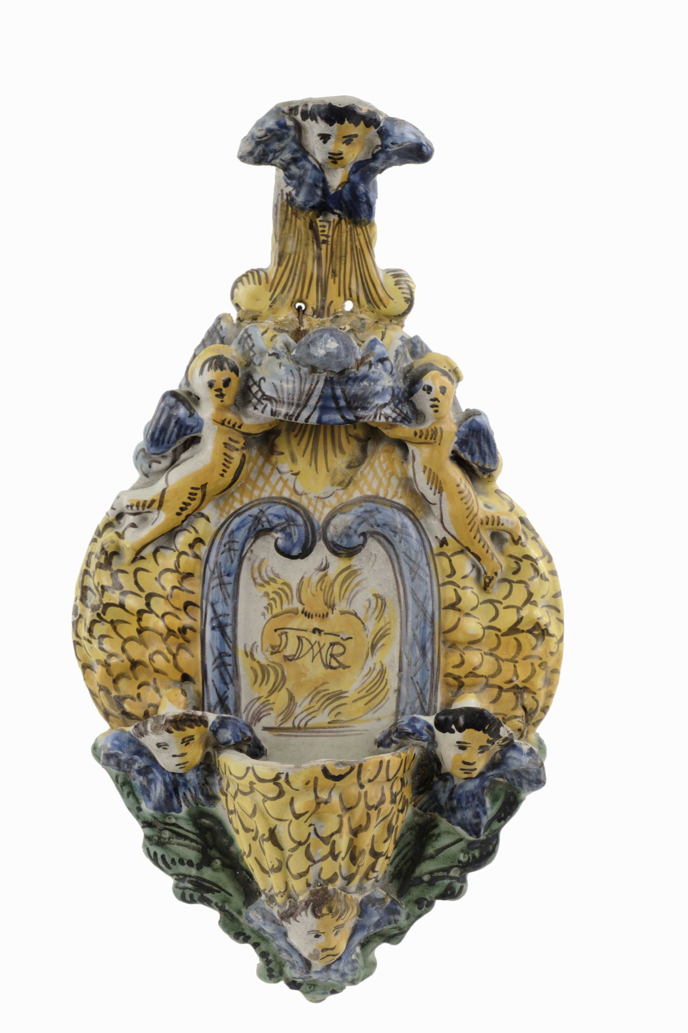 immagine del Sacro Cuore (acquasantiera pensile) - produzione di Ariano (fine XVIII)