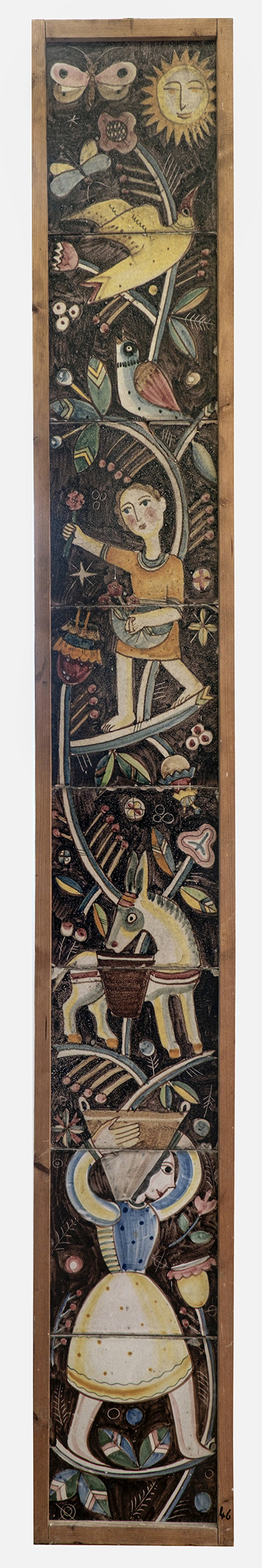 Figure umane tra elementi della natura (pannello) di Dölker, Richard (XX)