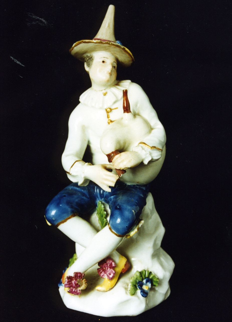 zampognaro (statuetta) - manifattura di Meissen (sec. XVIII)