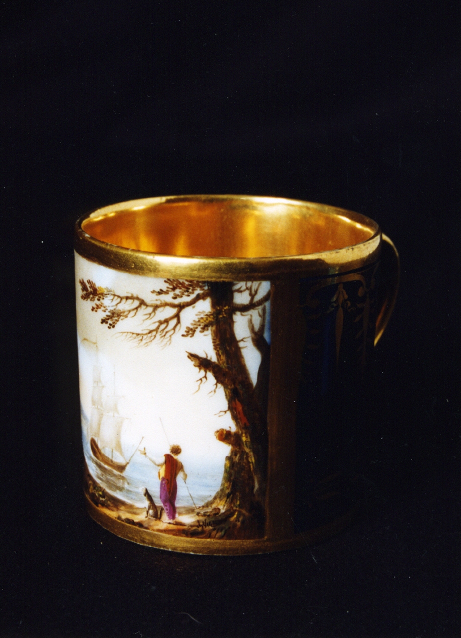 paesaggio marino (tazza) - manifattura di Sèvres (sec. XVIII)