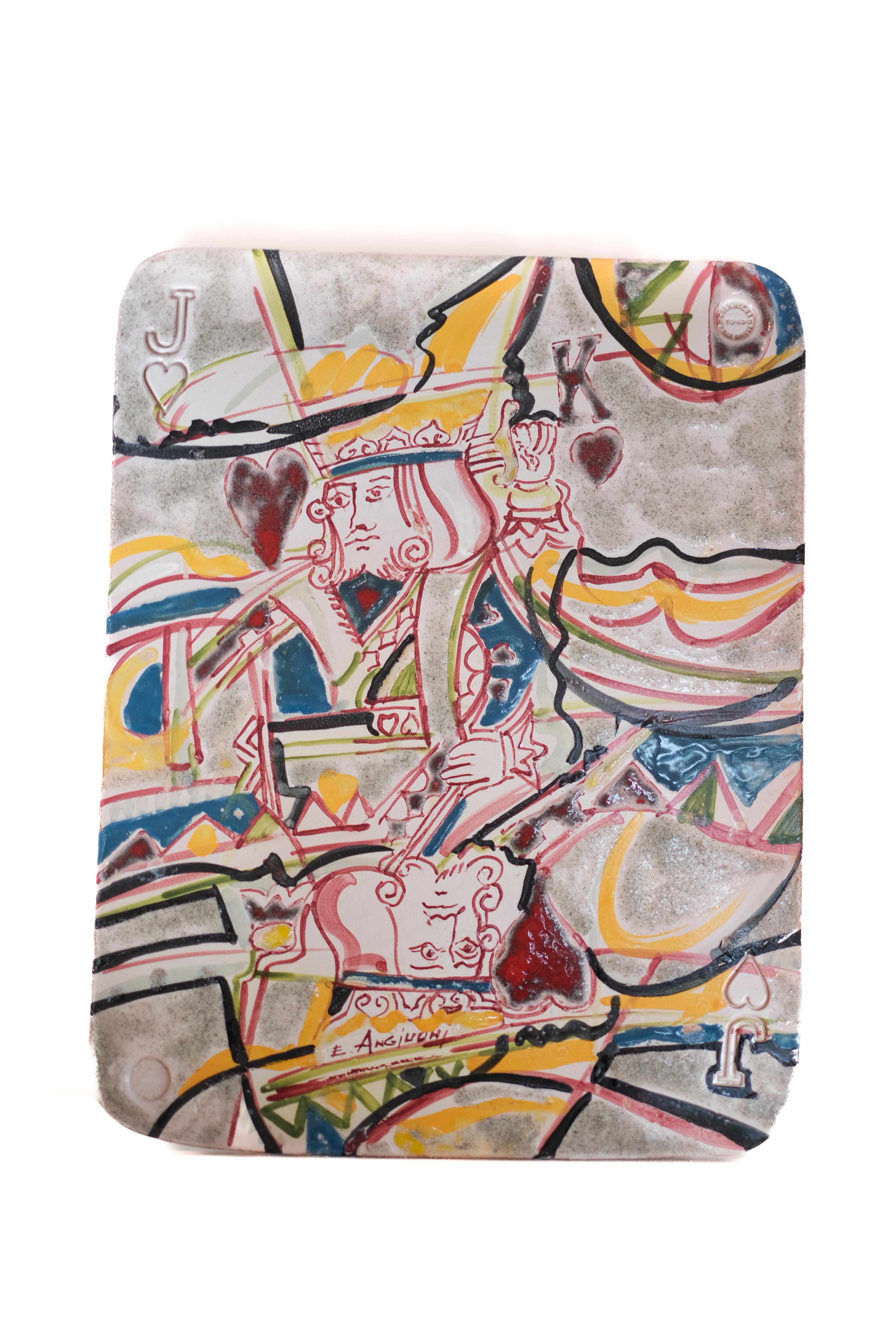 fante di cuori (opera bidimensionale) di Angiuoni, Enzo (XXI)