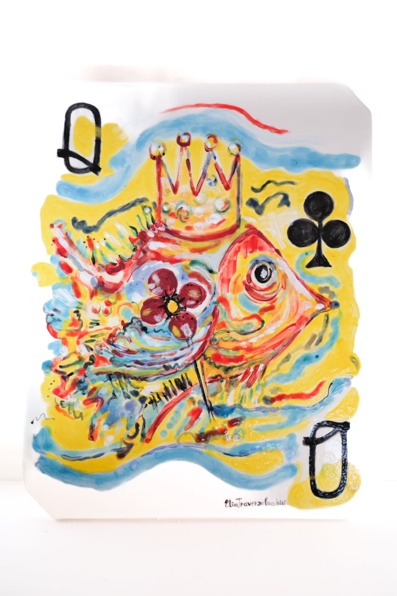 Regina di fiori (opera bidimensionale) di Traverso Lacchini, Elisa (XXI)