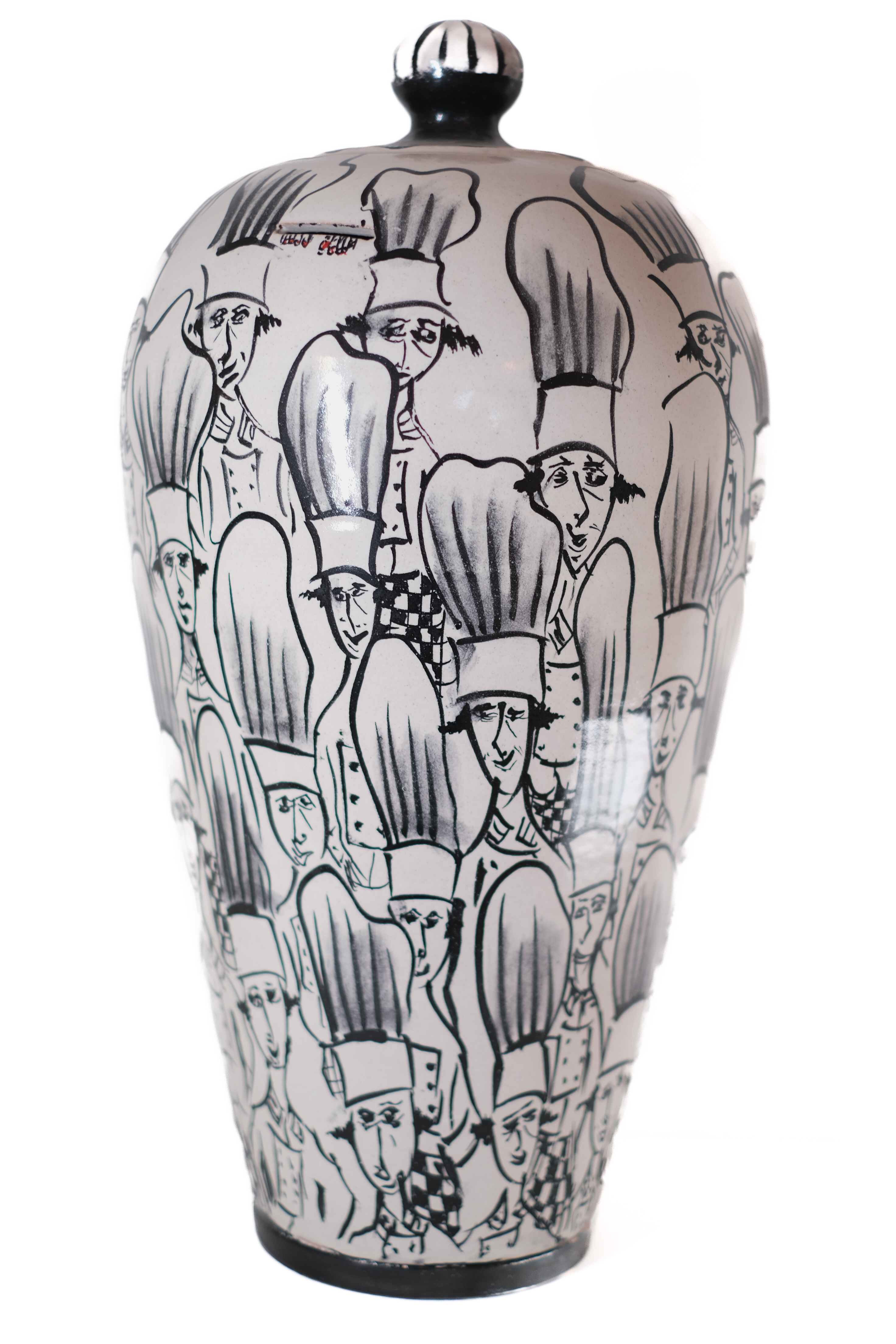 cuochi o chef stilizzati (opera tridimensionale) di Jean-Pierre Duriez - Fornace De Martino (XXI)