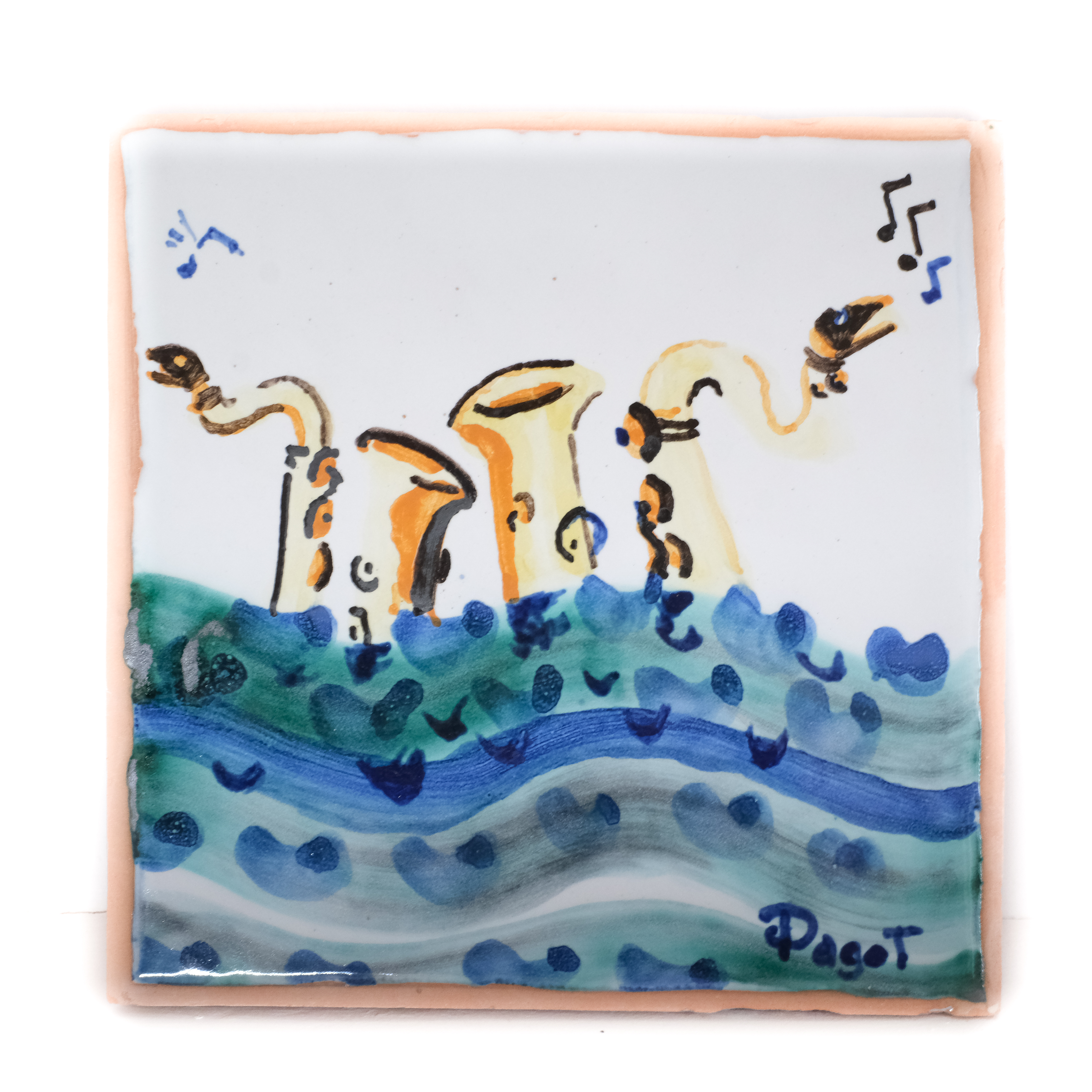 sassofoni zoomorfi (opera bidimensionale) di Pagot, Marco (XXI)