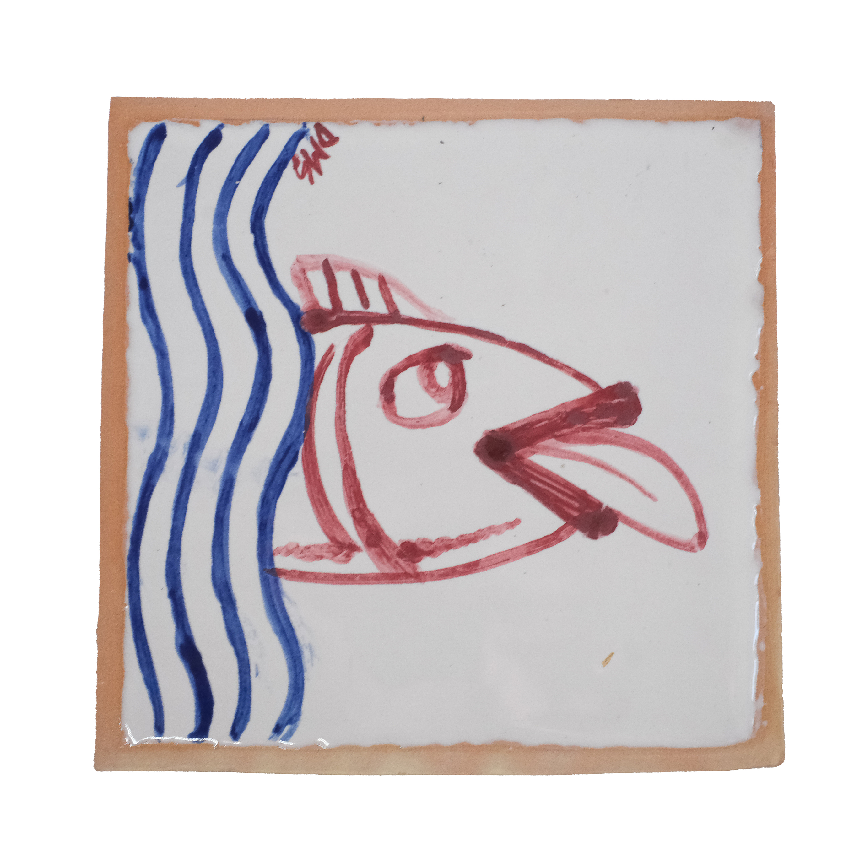 pesce (opera bidimensionale) di De Mas, Pierluigi (XXI)