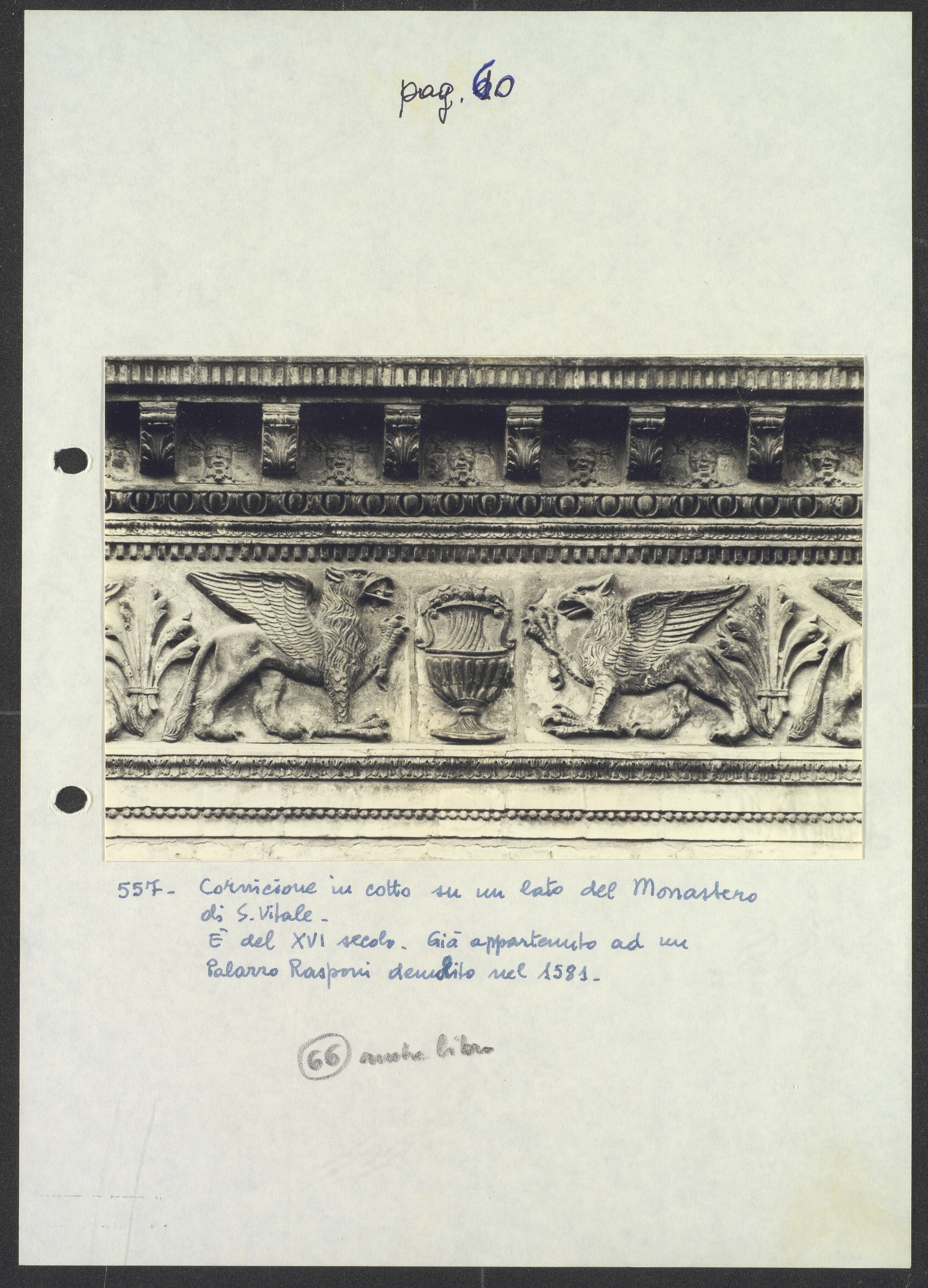 Grifoni - Cornicioni (positivo) di Torre, Franco (XX)