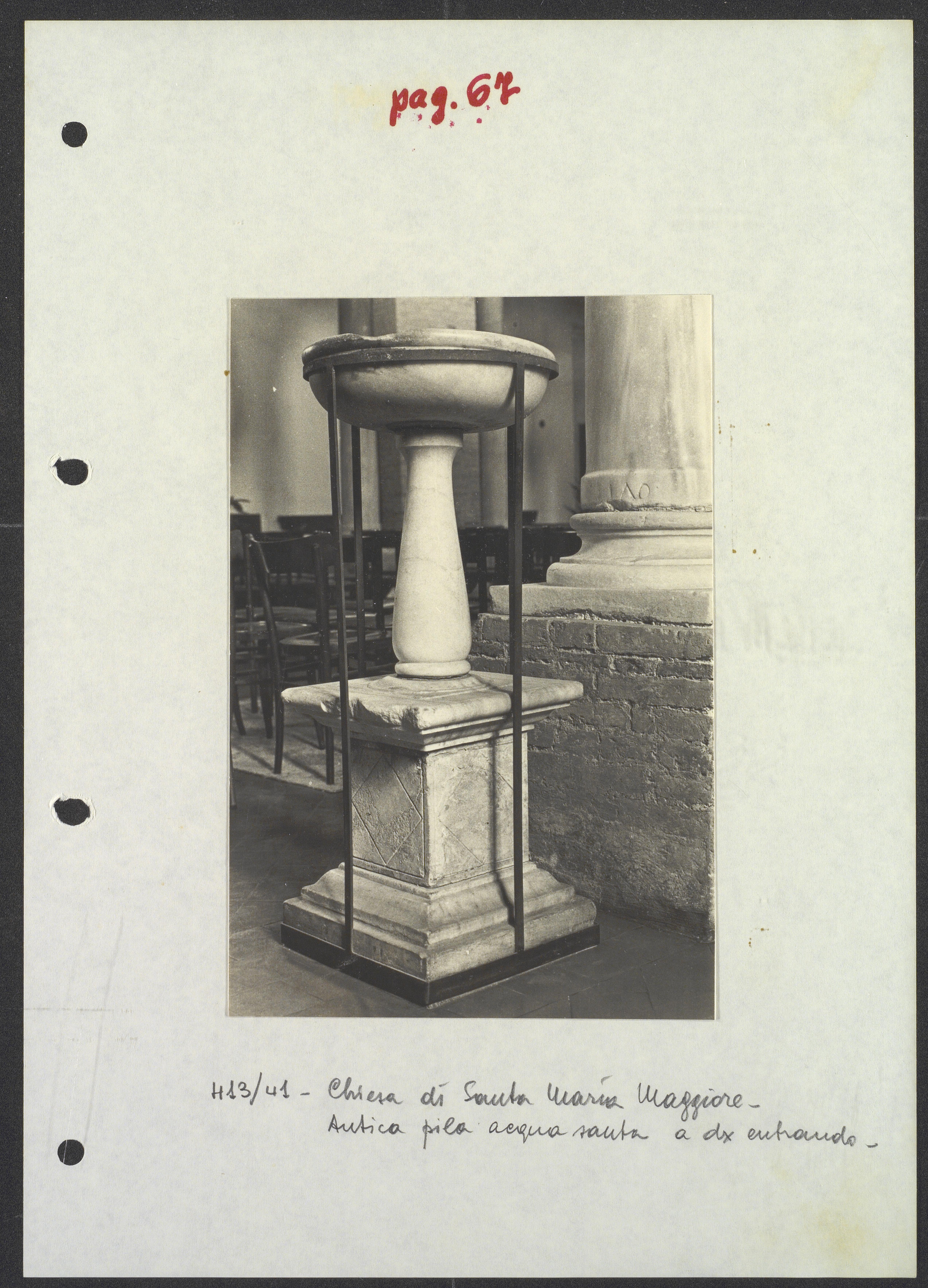 Acquasantiere (positivo) di Torre, Franco (XX)