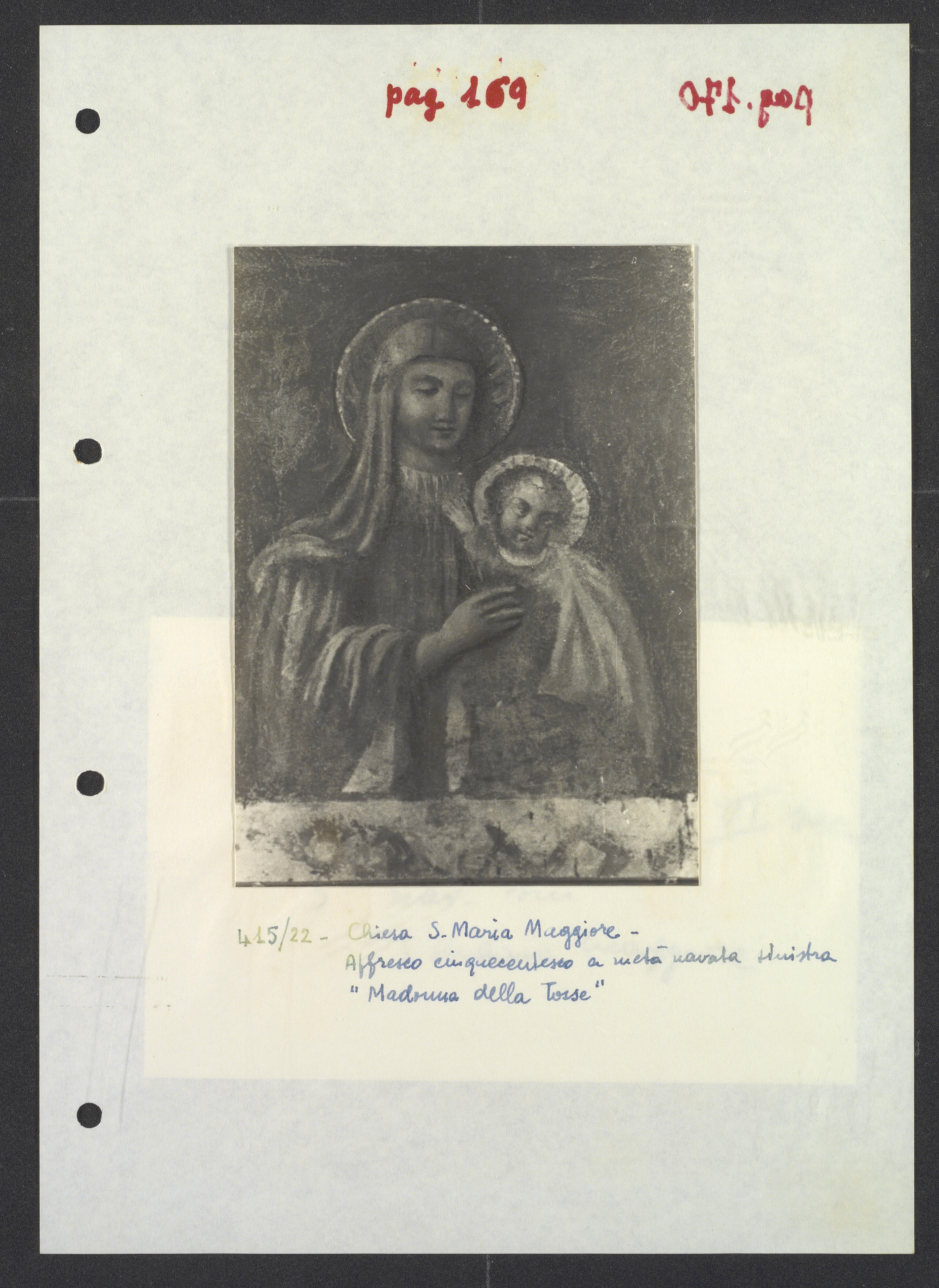 Madonna della Tosse - Affreschi (positivo) di Torre, Franco (XX)