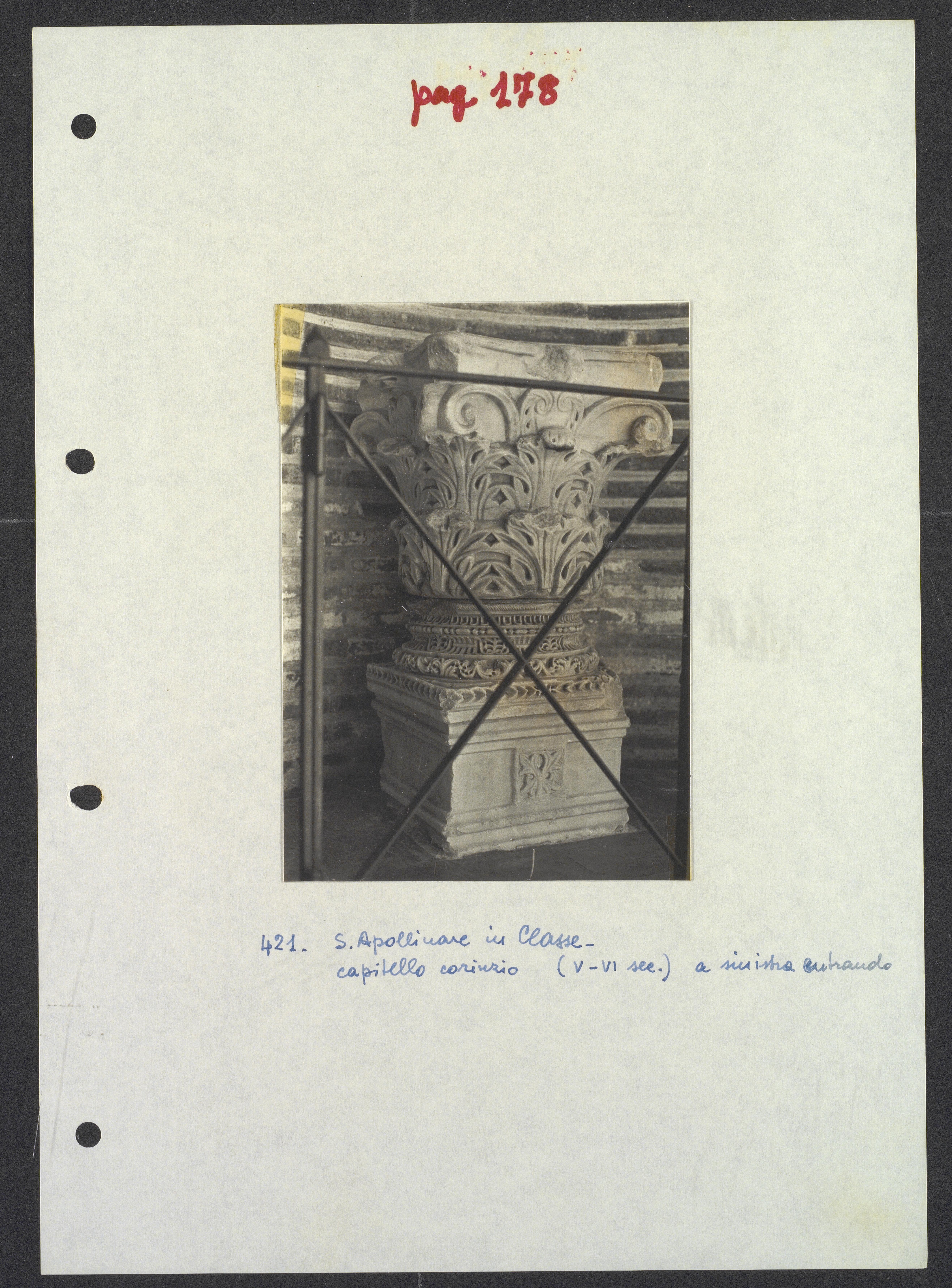 Ravenna - Capitelli corinzi (positivo) di Torre, Franco (XX)