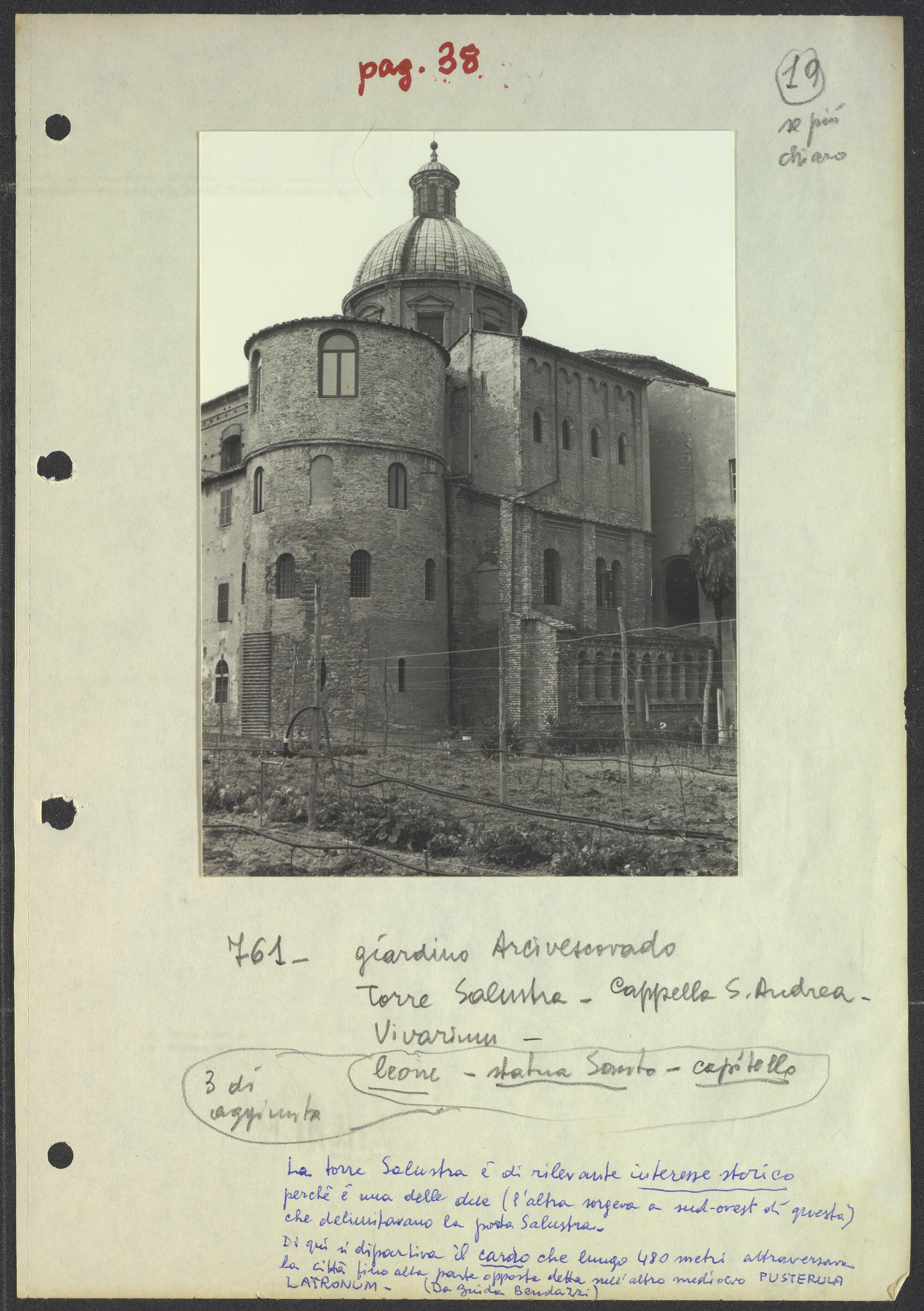 Ravenna - Giardino Arcivescovado (positivo) di Torre, Franco (XX)