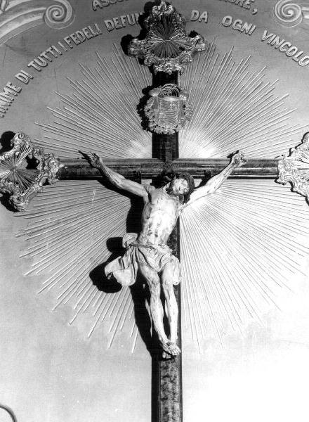 Cristo crocifisso (crocifisso, elemento d'insieme) - bottega ligure (prima metà sec. XVIII)