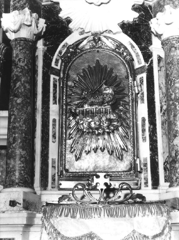sportello di tabernacolo, elemento d'insieme - PRODUZIONE LIGURE (fine/inizio secc. XVIII/ XIX)