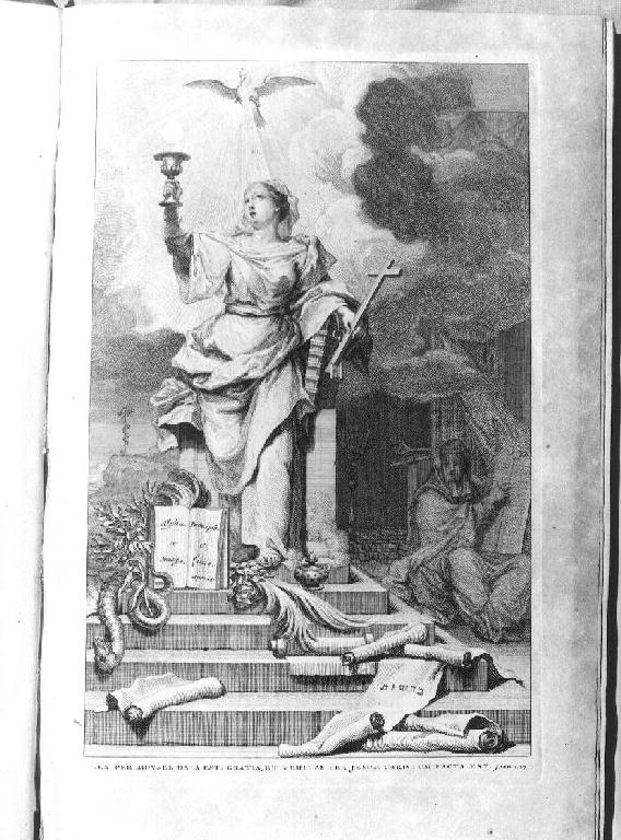 Fede con colomba dello Spirito Santo (stampa) - ambito italiano (sec. XVIII)