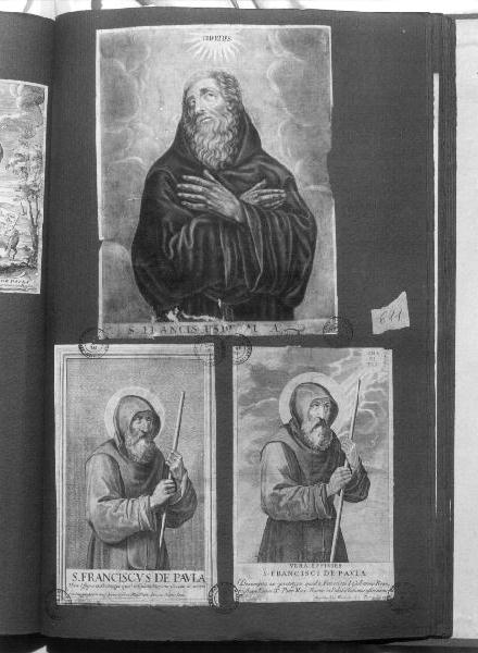 San Francesco di Paola (stampa) di Van Westerhout Arnold (sec. XIX)