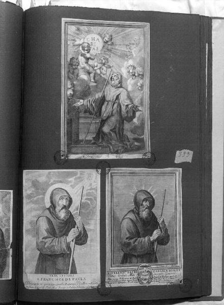 San Francesco di Paola (stampa) di Allet Jean Charles (sec. XVIII)