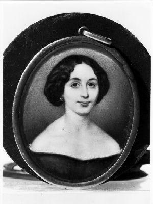 Ritratto di donna (miniatura) di Gaglier Davide (sec. XIX)
