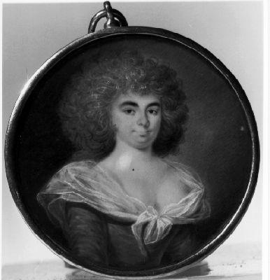 Ritratto di donna (miniatura) - ambito francese (seconda metà sec. XVIII)