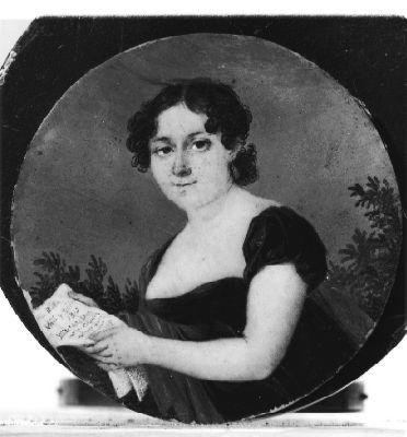 Ritratto di donna (miniatura) di Ricciardelli Alessandro (sec. XIX)