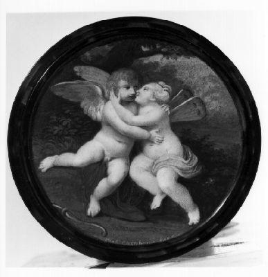 Eros e Psiche (miniatura) di Casabona Stefano (inizio sec. XIX)