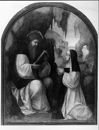 San Benedetto e San Scolastica (dipinto) di Bazzi Giovanni Antonio detto Sodoma (sec. XVI)