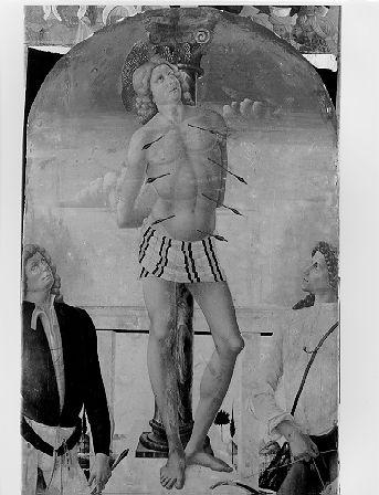 martirio di San Sebastiano (dipinto) di Dei Pietro detto Bartolomeo della Gatta (sec. XV)