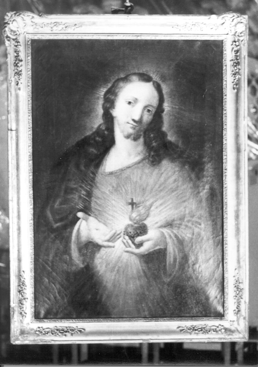 Sacro Cuore di Gesù (dipinto, opera isolata) di Clara Carlo (seconda metà sec. XIX)