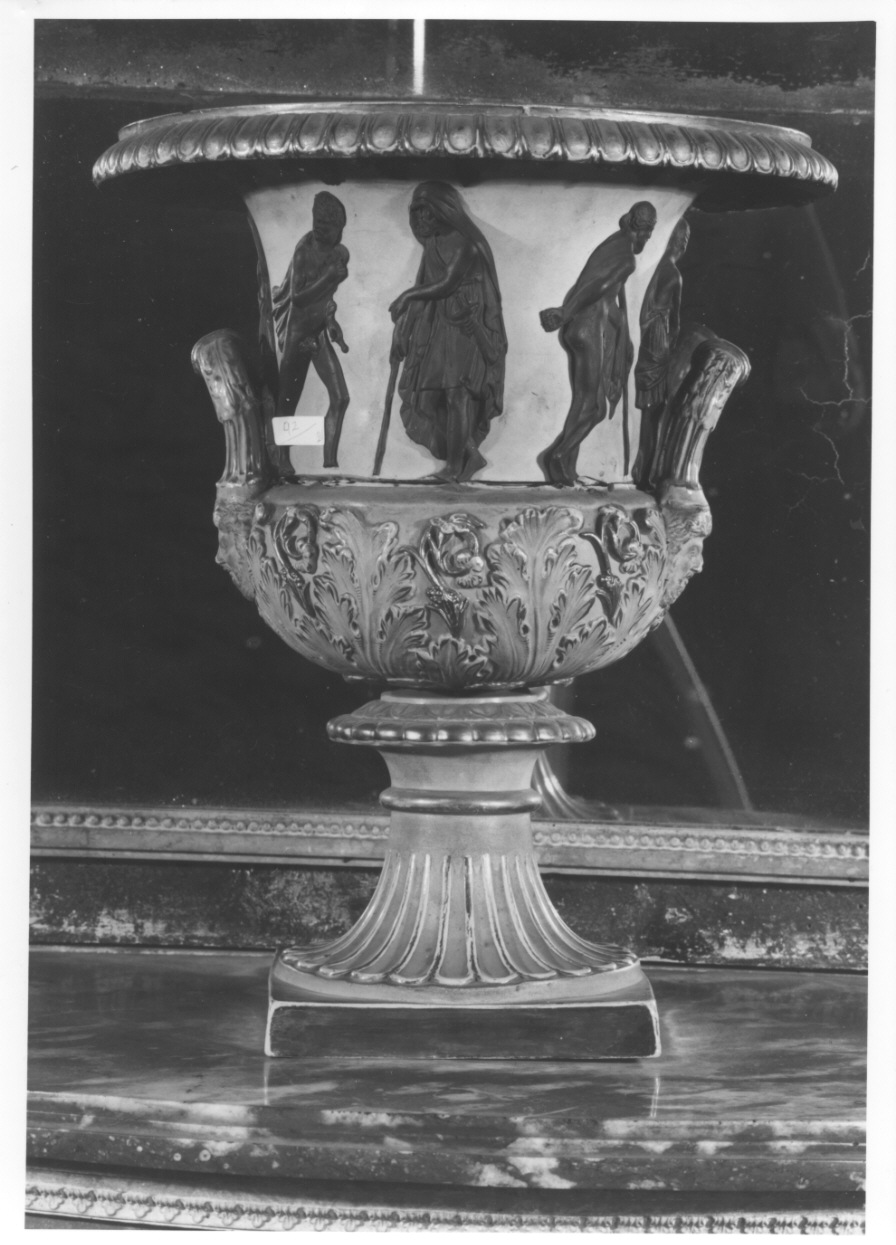 personaggi mitologici (vaso, opera isolata) - manifattura di Castellamonte (primo quarto sec. XIX)