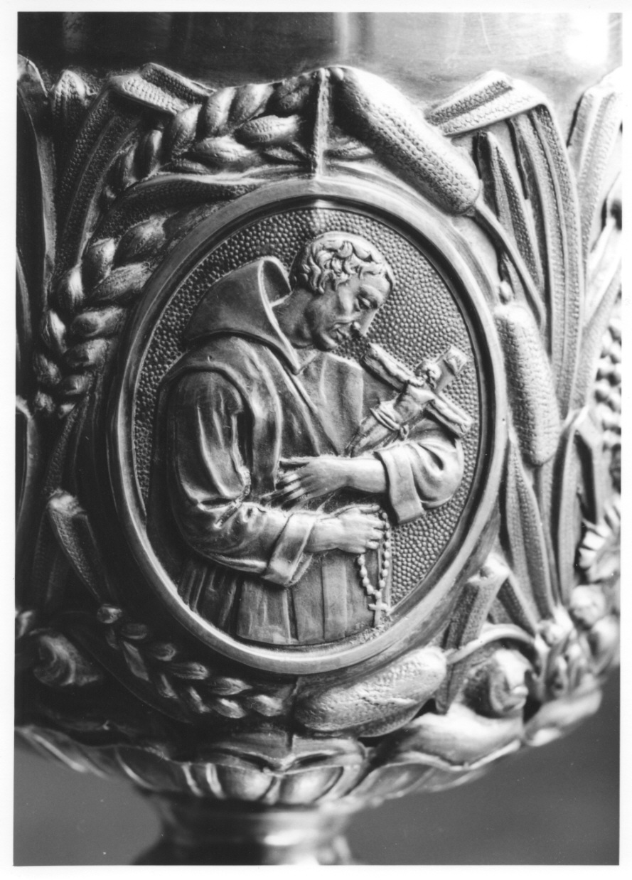 San Francesco d'Assisi (decorazione plastica, elemento d'insieme) - bottega cuneese (prima metà sec. XIX)