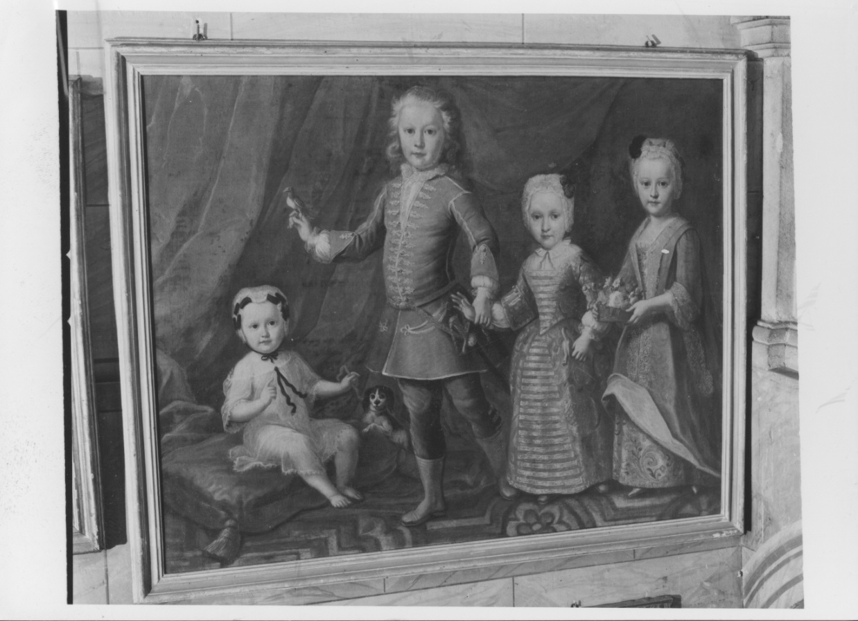 ritratti dei fanciulli di casa Masino (dipinto, opera isolata) di Fabbrica Francesco (secondo quarto sec. XVIII)