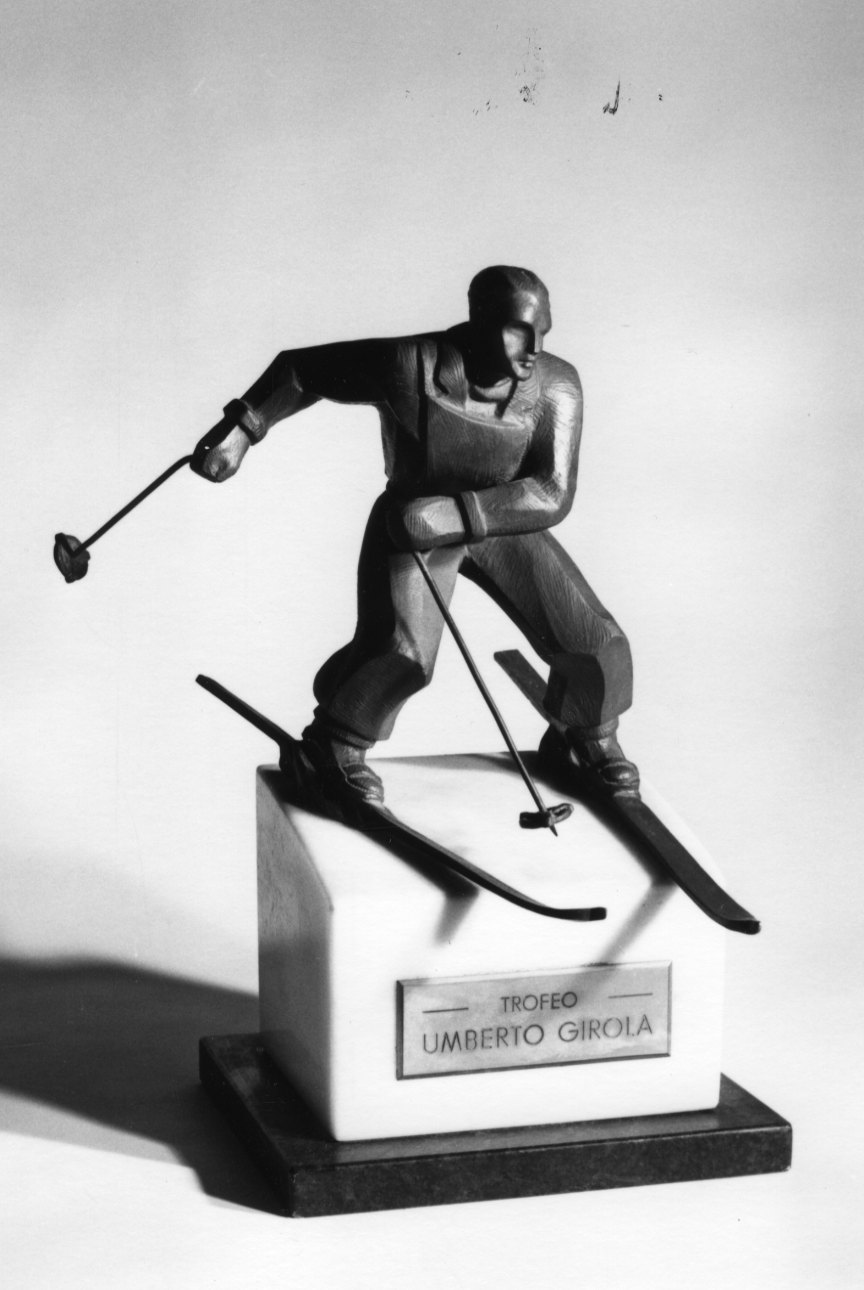 sciatore (trofeo) - produzione piemontese (1930/ 1940)