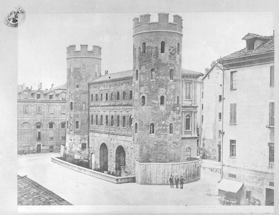 Torino - Porte Palatine (positivo) di Berra Giovanni Battista (seconda metà XIX)