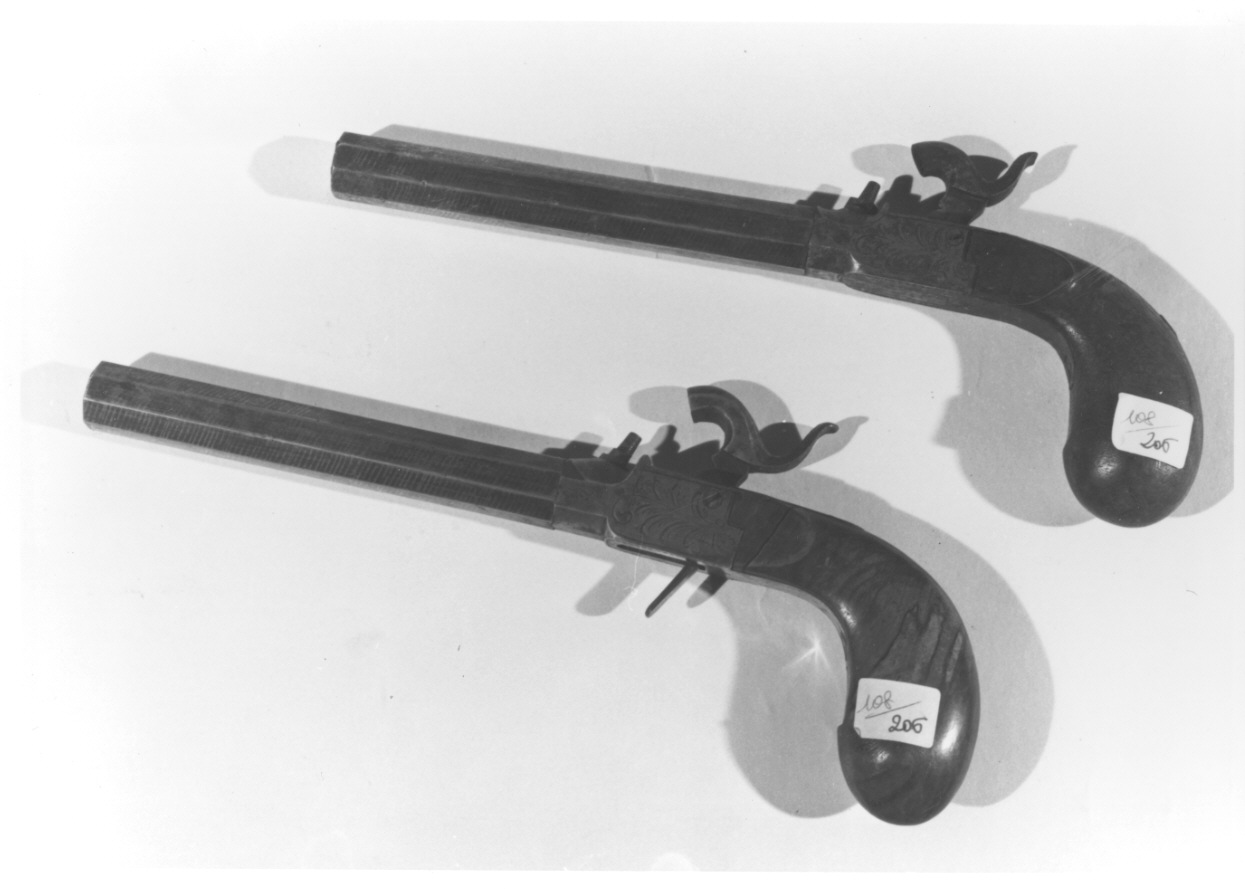 pistola, serie - ambito belga (prima metà sec. XIX)