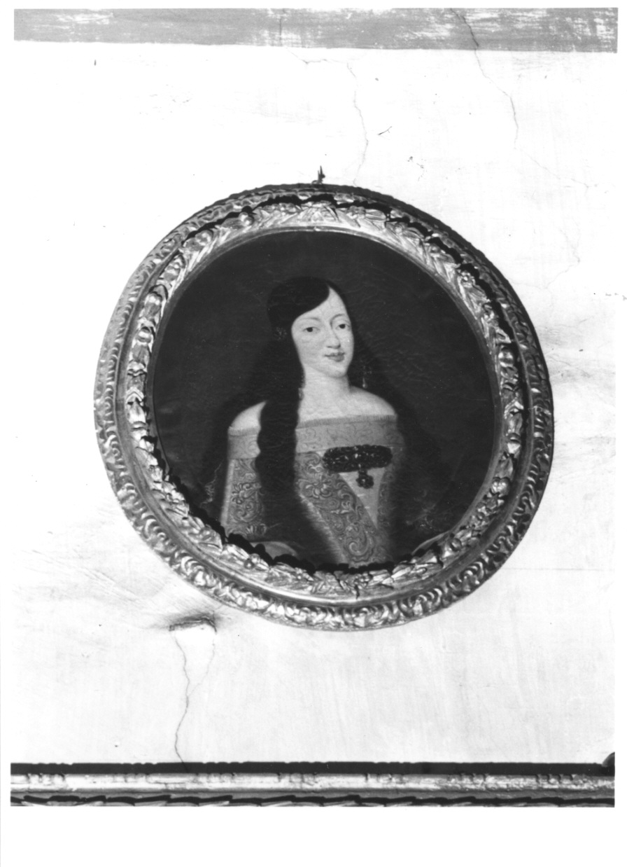 ritratto di Maria Luisa di Borbone regina di Spagna (dipinto, opera isolata) - ambito francese (ultimo quarto sec. XVII)