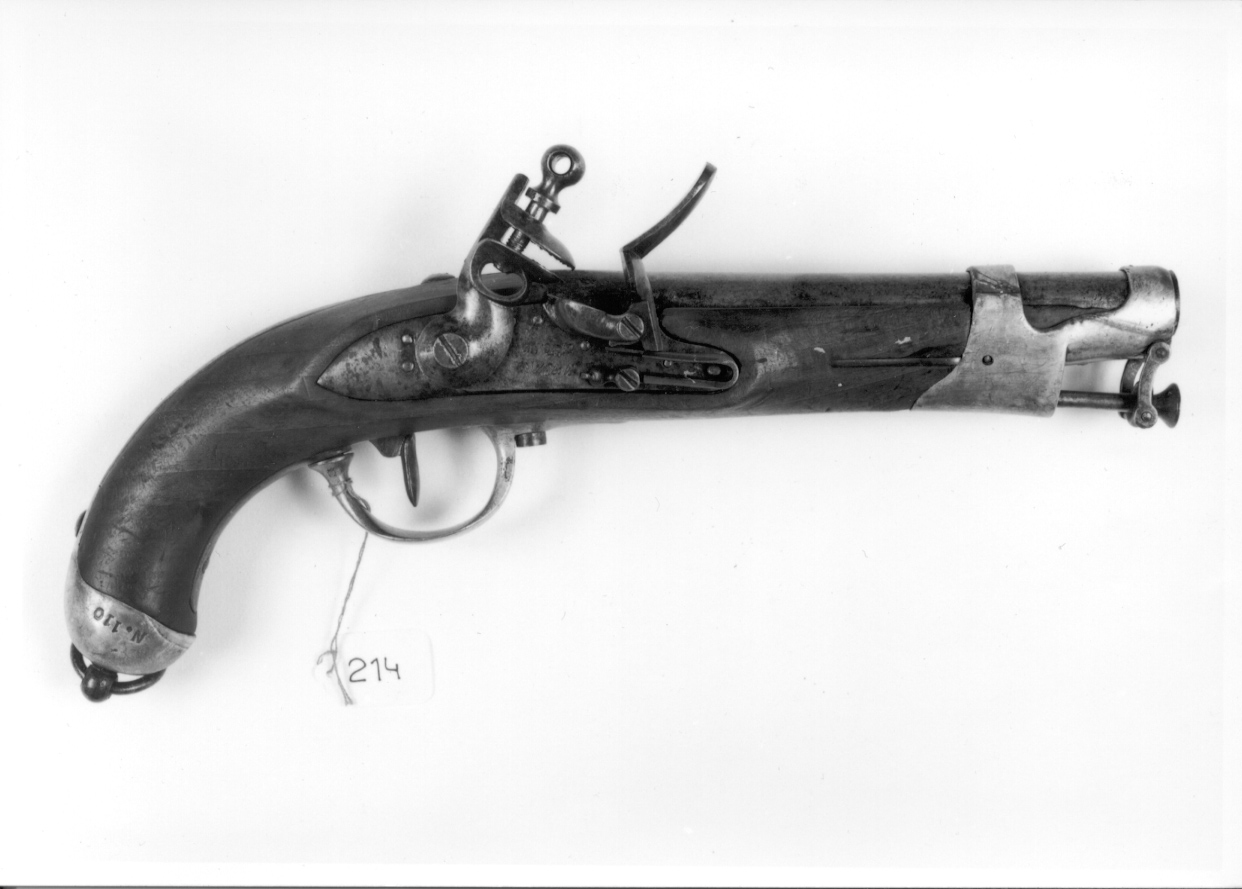 pistola, opera isolata - manifattura napoletana (secondo quarto sec. XIX)